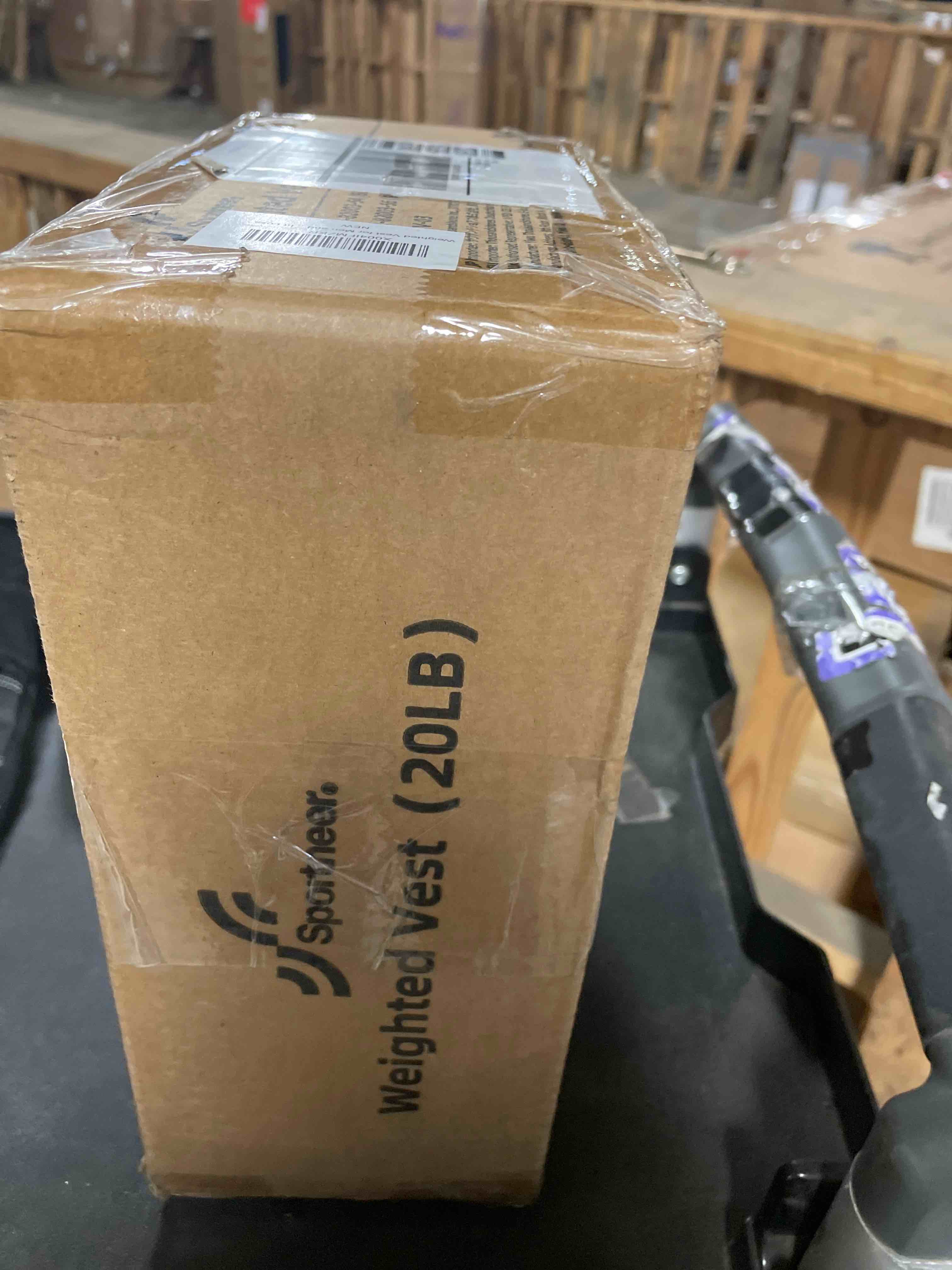 Condition photo showing New/Like New for Weighted Vest for Men and Women: Sportneer 8lbs/12lbs/15lbs/20lbs/25lbs Weight Vest with Reflective Stripe Running Vest for Workout Strength Training Fitness Muscle Building Weight Loss Weightlifting 20 lbs Black