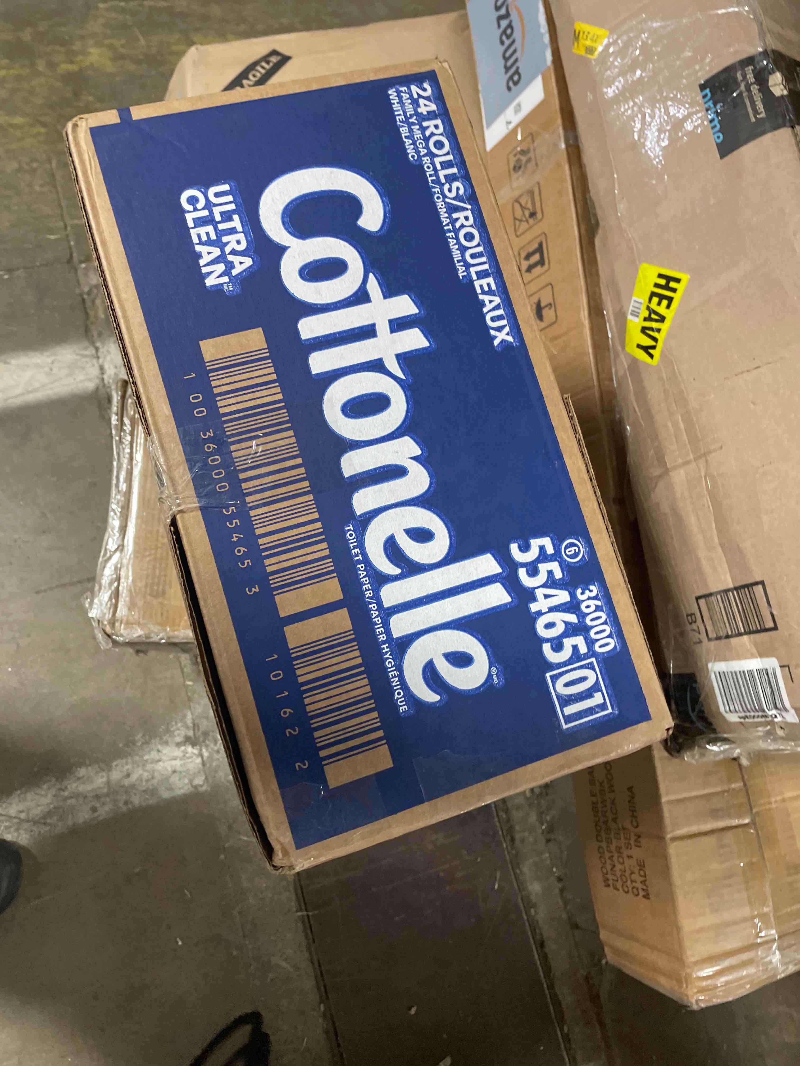 Condition photo showing New/Like New for Cottonelle Ultra Clean Toilet Paper with Active CleaningRipples Texture, Strong Bath Tissue, 24 Family Mega Rolls = 132 Regular Rolls (4 Packs of 6) Family Mega 353 Sheets (Pack of 24)