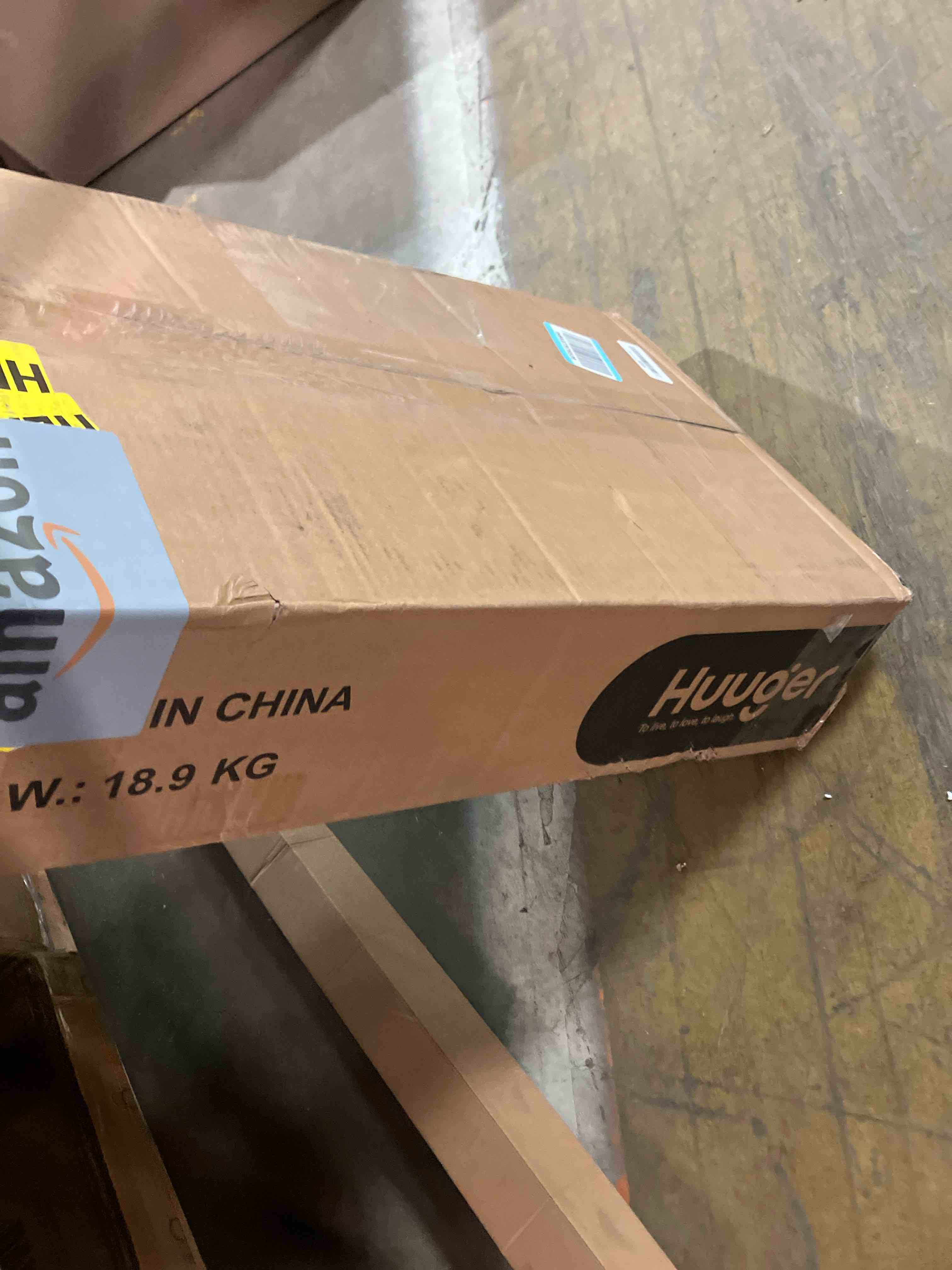 Condition photo showing New/Like New for Huuger 55 x 24 inch Desk with Power Outlets & USB-C, Deeper & Thicker Desktop, Robust Metal Tubes, Computer Desk, Heavy Duty Office Desk, Work Gaming Desk for Home Office, Black