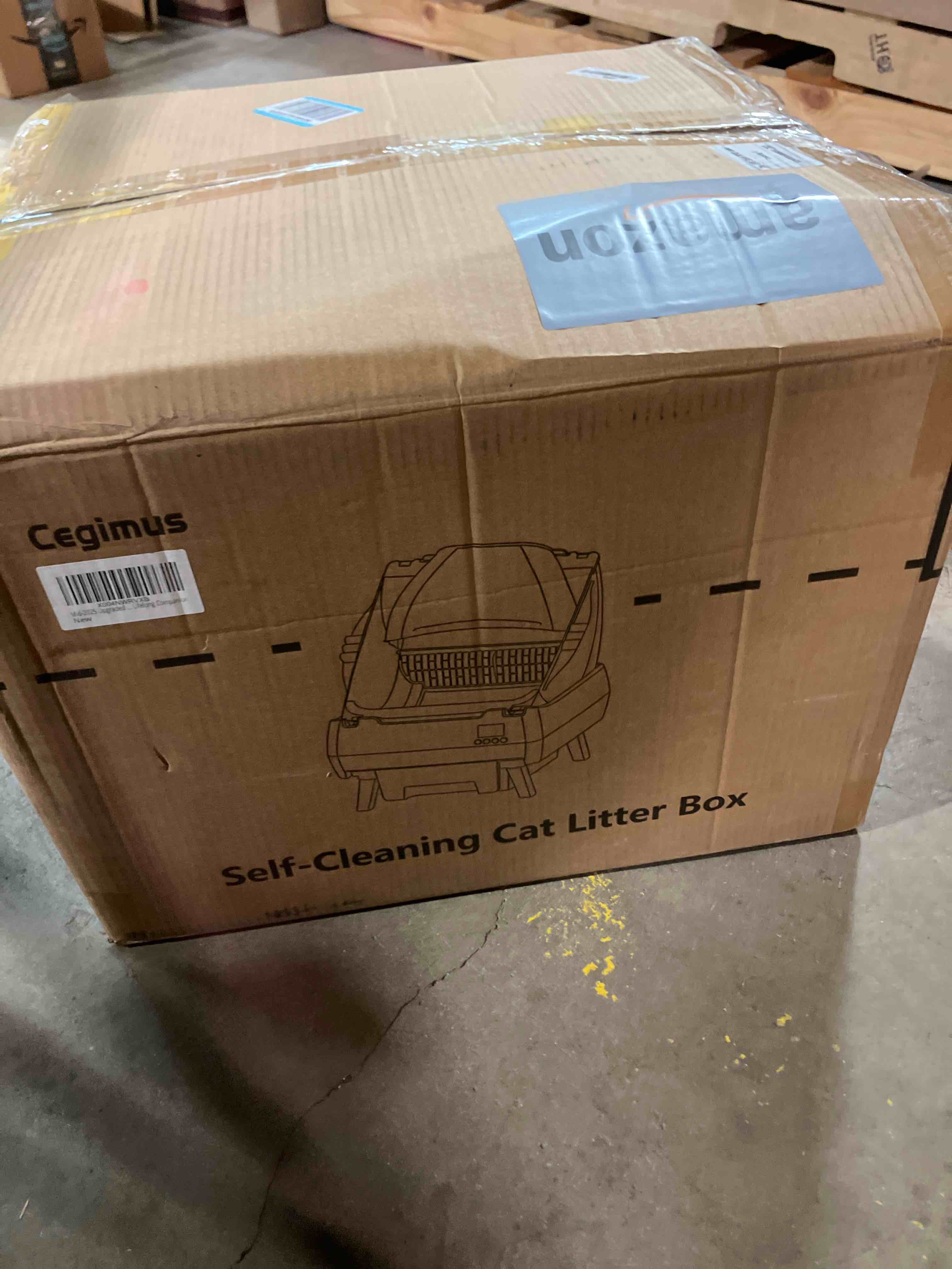 Condition photo showing New/Like New for Automatic Cat Litter Box Self Cleaning - APP Control, Open-Style Design, Smart Health Monitor, Suitable for Medium Cats and Kittens, Safe Anti-Pinch, Quiet, A Lifelong Companion - Grey
