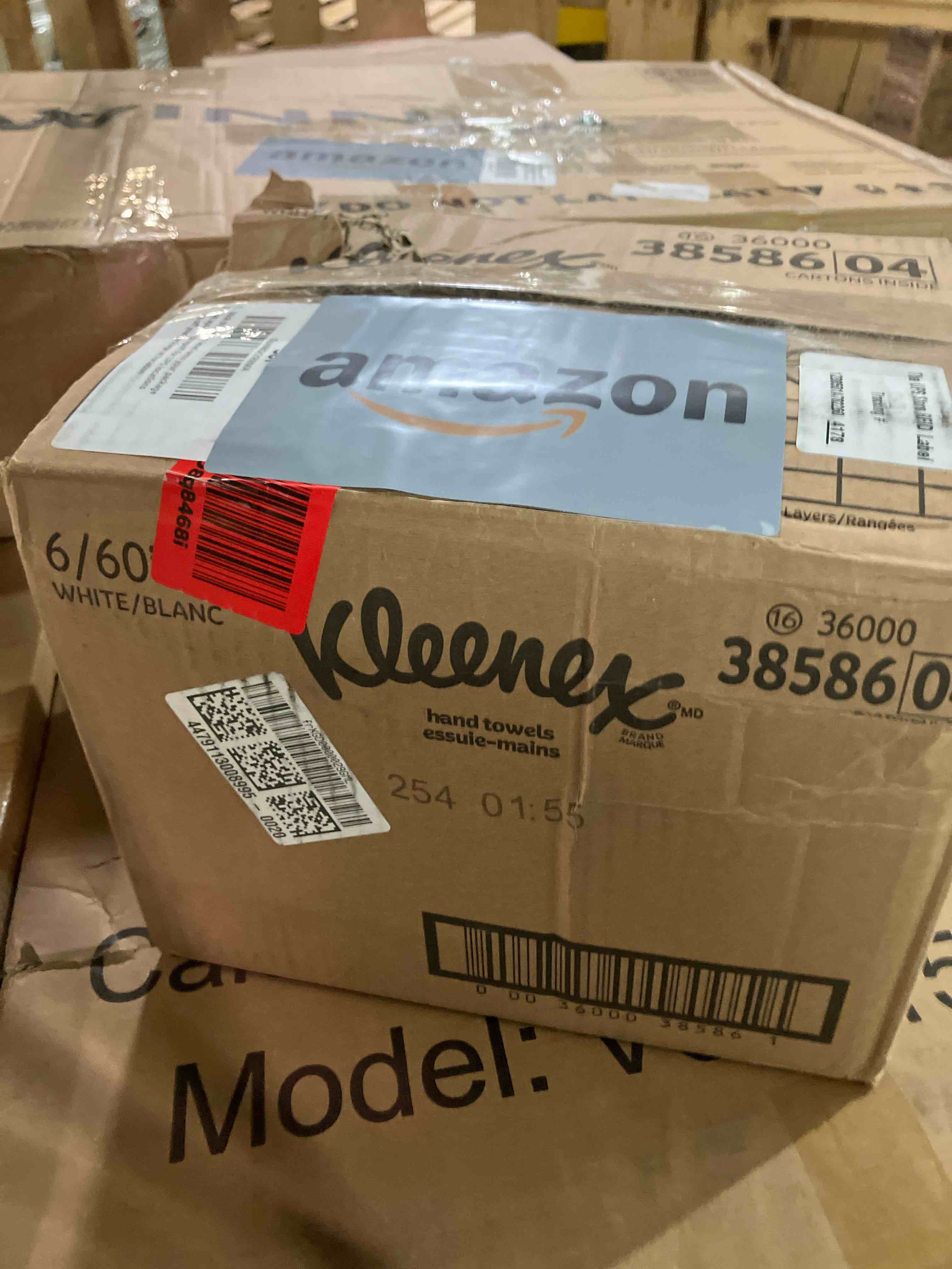 Condition photo showing New/Like New for Kleenex Disposable Paper Hand Towels, 6 Boxes, 60 Tissues per Box (360 Total Tissues), Packaging May Vary