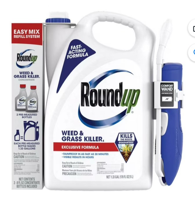 Roundup Weed and Grass Killer4 Club Bundle with Comfort Wand and 2 Refills