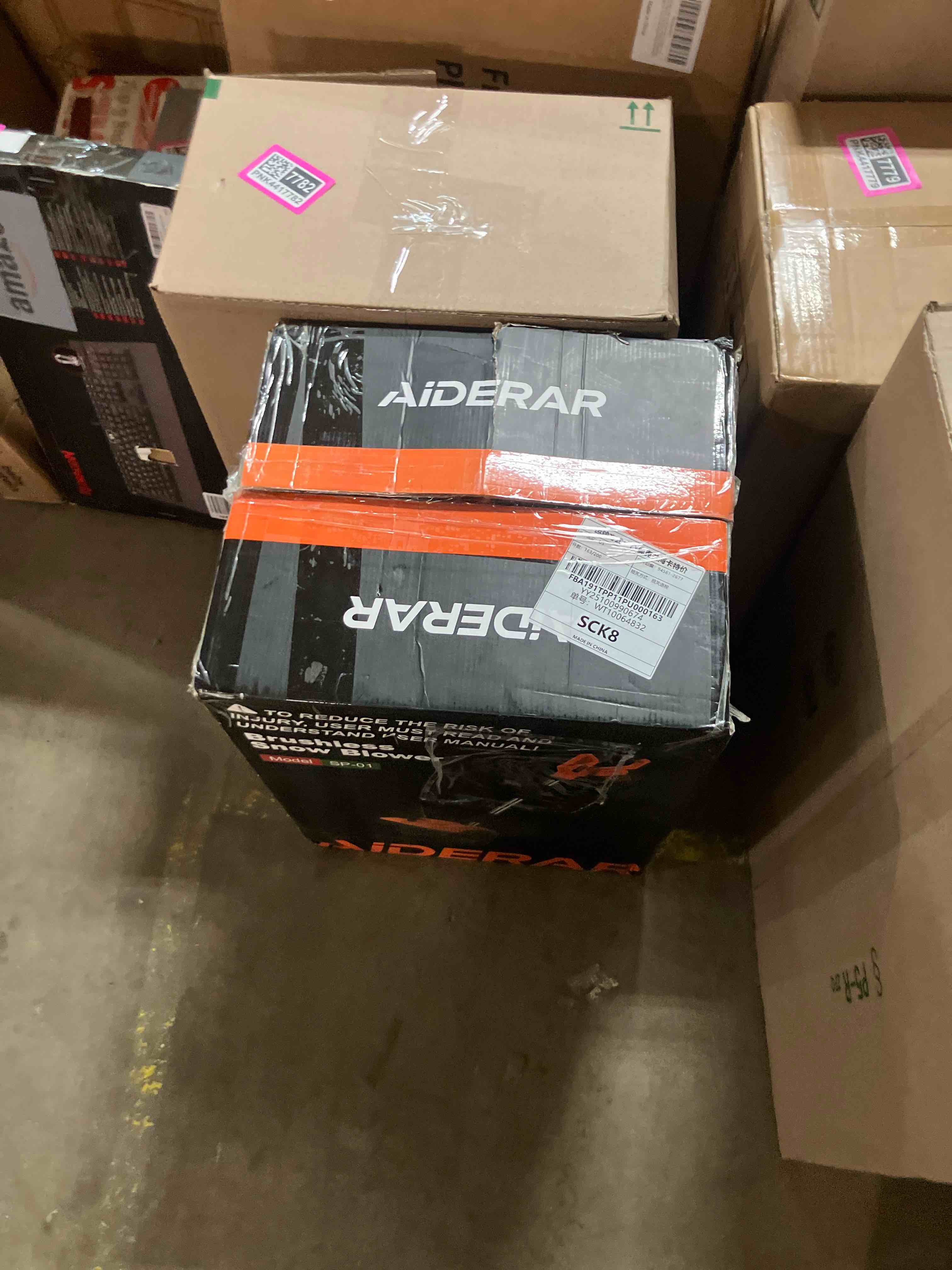 Condition photo showing New/Like New for Brushless Cordless Snow Shovel 12", 20V 2X 4.0AH Batteries Snow Blower, 20FT Snow Throws, 6" Deep, Powerful Electric Snow Removal with Adjustable 90° Directional Plate &Handle for Driveway orange