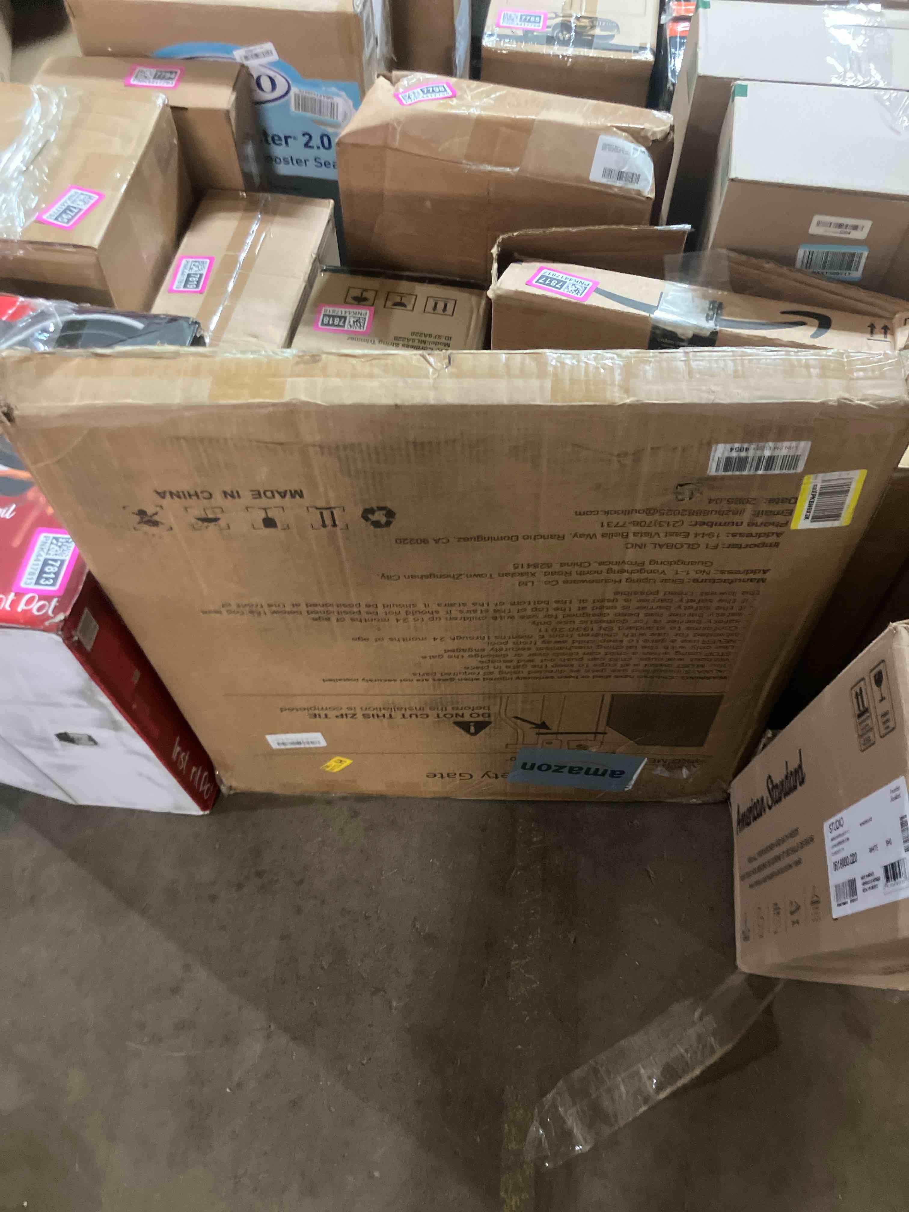Condition photo showing New/Like New for 29.5"-48" Metal Baby Gate for Stairs & Doorways - Easy Install 30.5" Tall, Auto Close, Pressure Mounted, No Drilling - Stylish Safety Gate for Pets, Child Gate for Kids, Black 29.5-48" Wide, 30.5" Tall