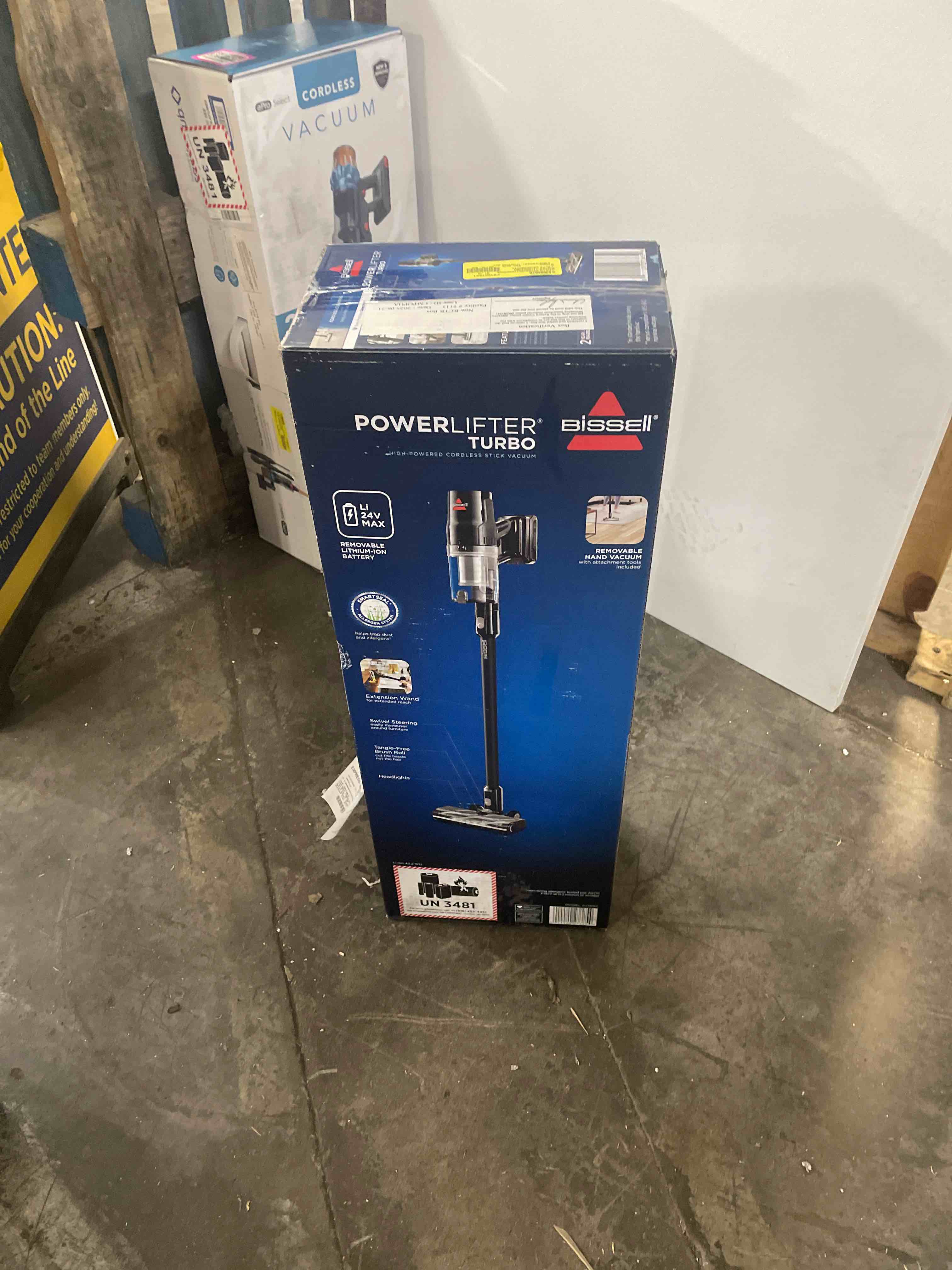 Condition photo showing As Is for Bissell PowerLifter Lightweight Cordless Vacuum w/ Removable Battery  35-min runtime  LED Lights  Removable Hand Vac  3789X