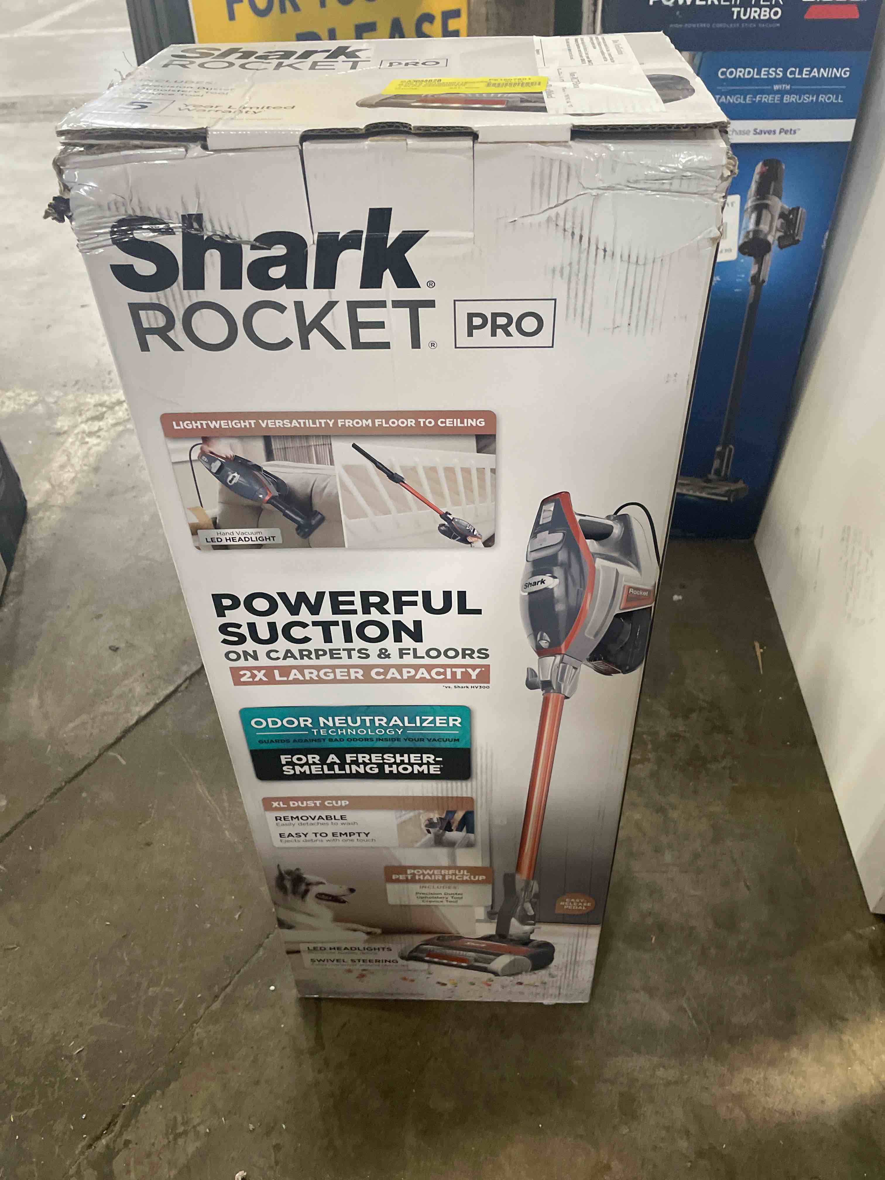 Condition photo showing New/Like New for Shark Rocket Pro Corded Stick Vacuum with Odor Neutralizer Technology  HN175