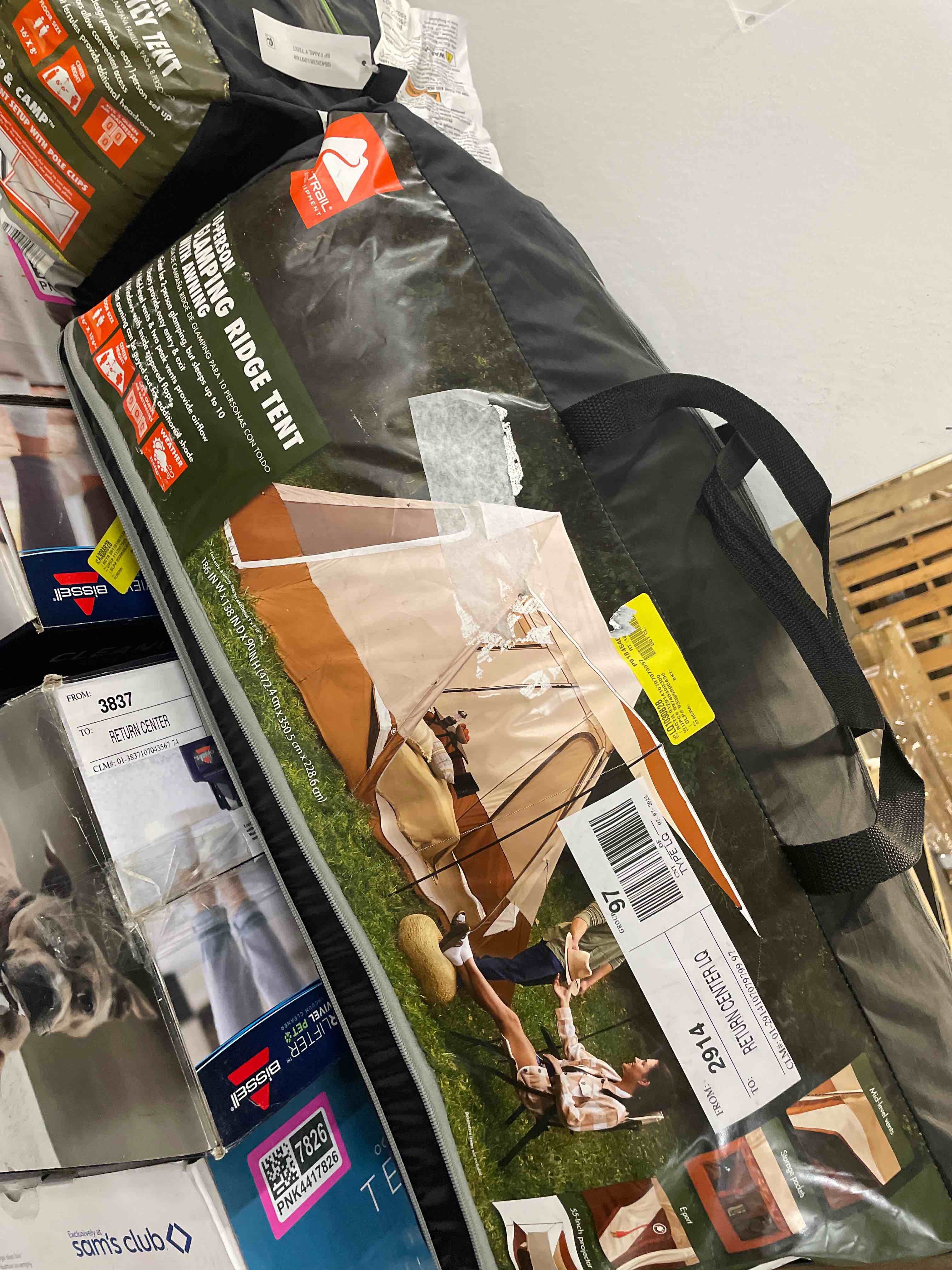 Condition photo showing New/Like New for Ozark Trail 10 Person Glamping Ridge Tent with Awning