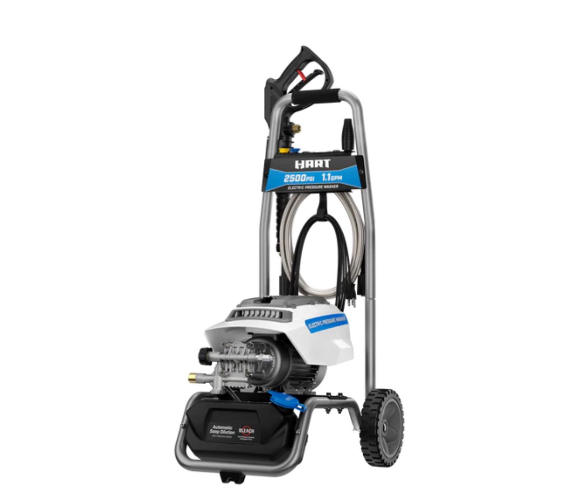 HART 2500 PSI at 1.1 GPM 120V Electric Brushless Cold Water Pressure Washer