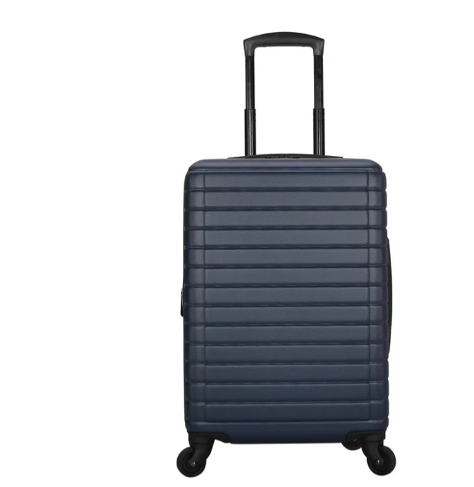 Protégé Vacationer 20-inch Carry-on Expandable Hardside Luggage With 360-Spinner Wheels and Divider Pockets, Navy Cove