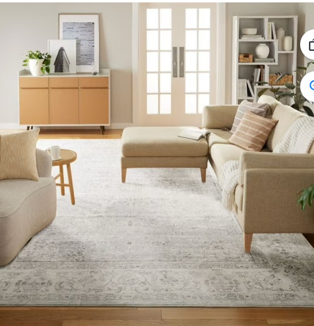 member's mark everwash washable 9' x 12' area rug