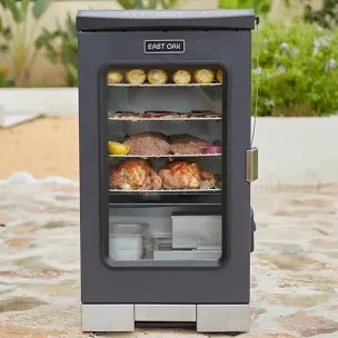 EAST OAK 30" Electric Smoker for Outdoors | Built-in Meat Probe & Up to 6× Longer Smokes on a Single Load | Side Chip Loader for Uninterrupted Smoking | Bigger Batches with 725 sq in Cooking Area