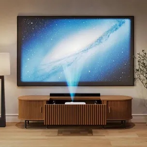 Mid-Century Modern Electric TV Stand (Middle section only) (No box)