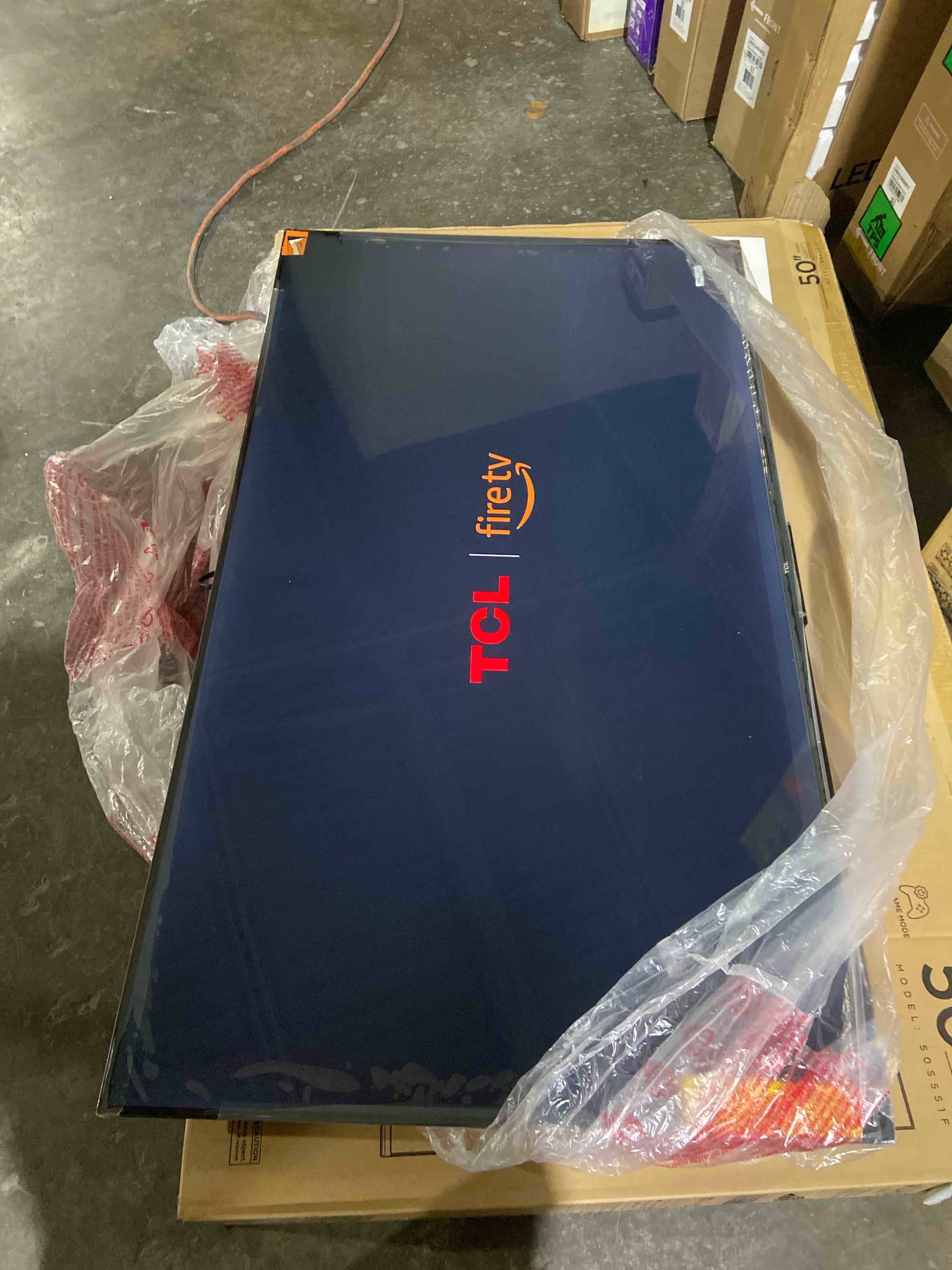 Condition photo showing New/Like New for TCL 50-Inch Class S5 UHD 4K LED Smart TV with Fire TV (50S551F, 2024 Model), Dolby Vision, HDR PRO+, Dolby Atmos, Alexa Built-in with Voice Remote, Apple AirPlay 2 Compatibility, Streaming Television 50 inches TV only