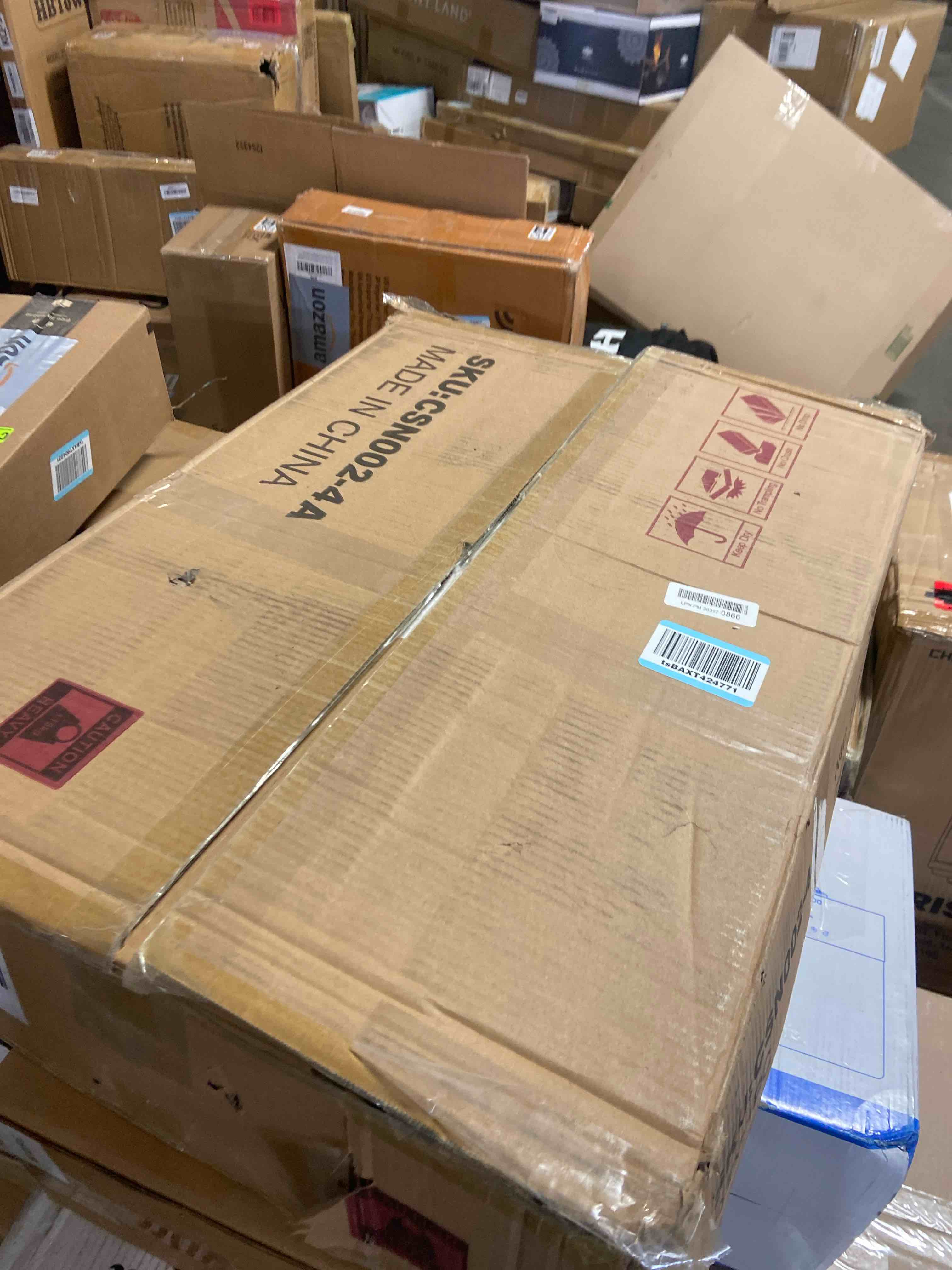 Condition photo showing Good Condition for Over The Toilet Storage Cabinet - Wall Mounted Bathroom Cabinet with Fixed Shelves, Easy Assembly, Sturdy Frame, Waterproof Painted & Moisture-Resistant Surface, Space-Saving Storage, White