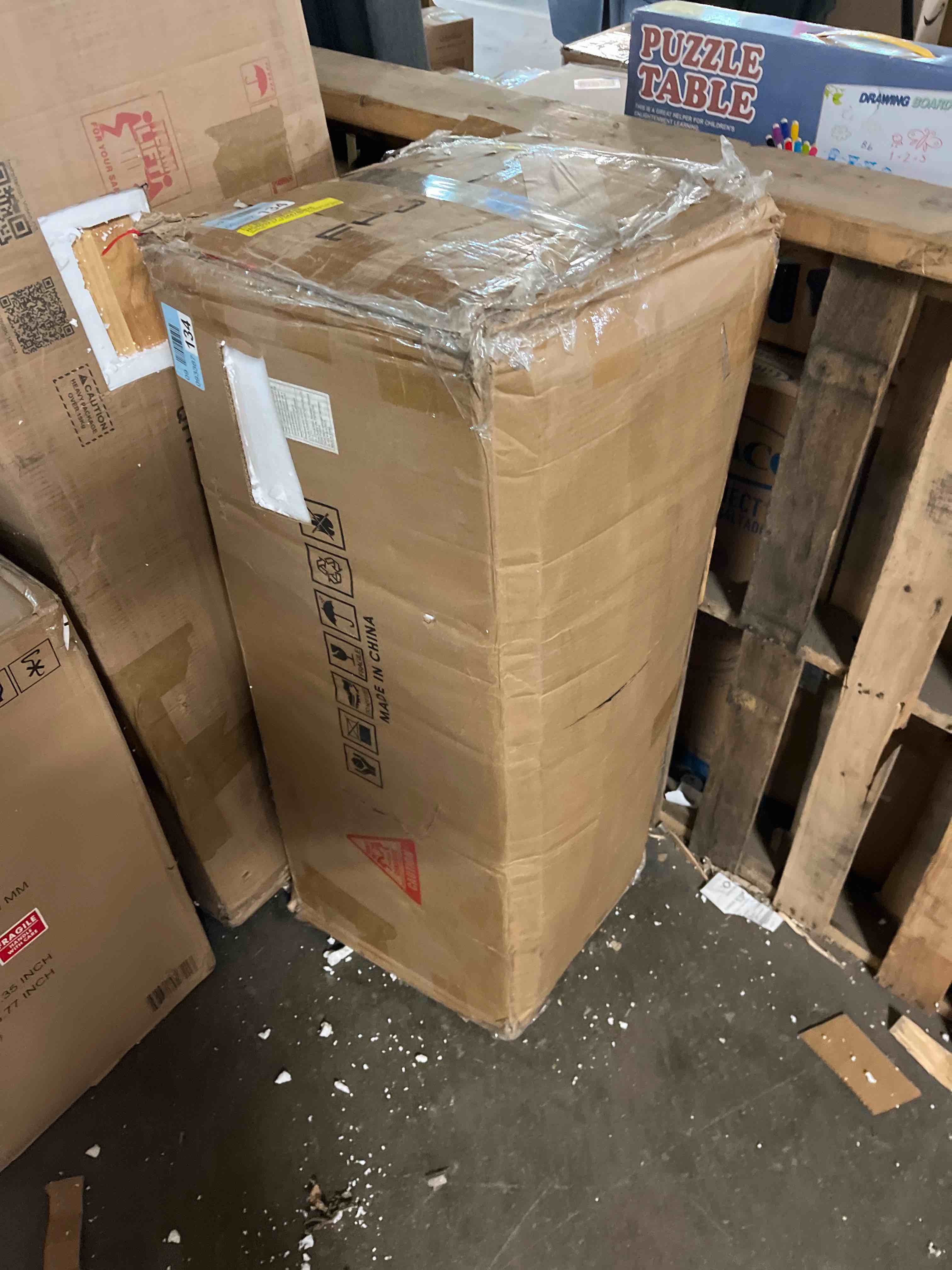 Condition photo showing New/Like New for 72" W x 37"H 4-IN-ONE Kids Bookcase with 3 Drawers, Soft Cushion