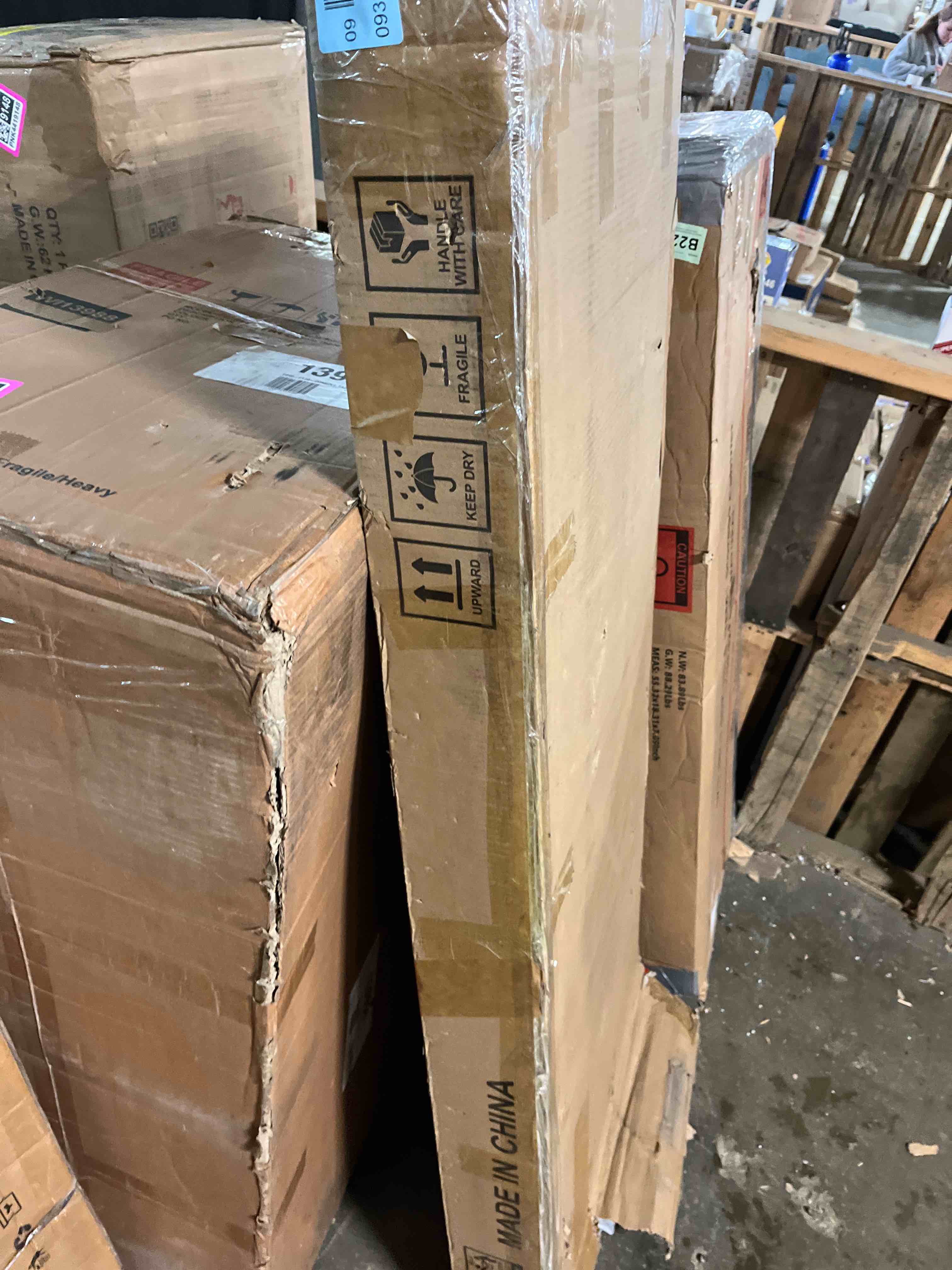 Condition photo showing New/Like New for Boucle Bed Frame. Upholstered Cloud Bed Frame, Pl