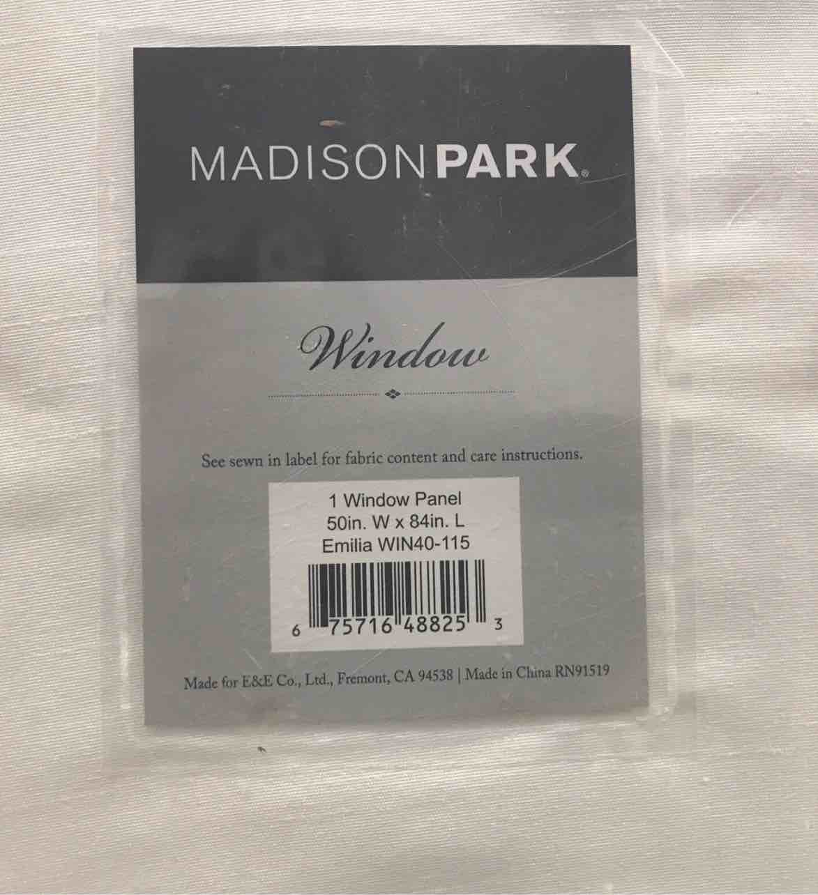 Madison Park Emilia Faux Silk Curtain with Privacy Lining,DIY Twist Tab Top50×84
