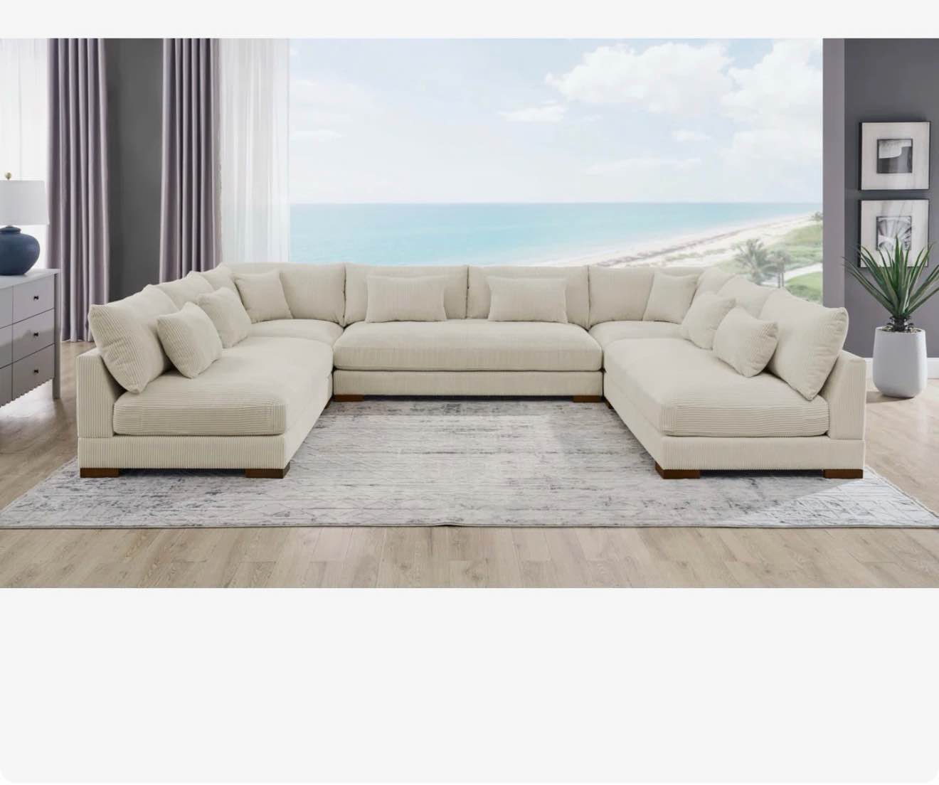 caoimh corduroy sectional