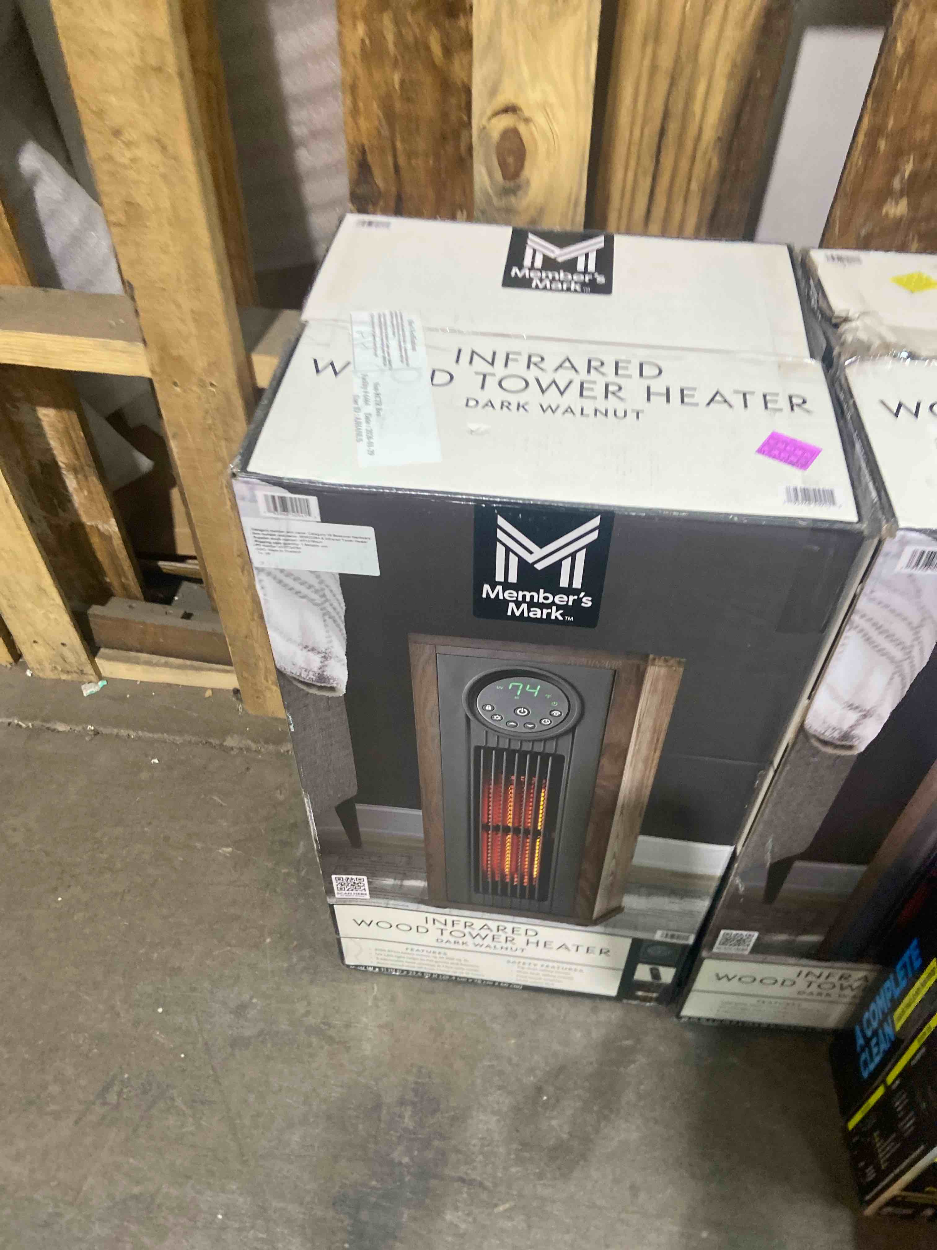 Condition photo showing Good Condition for Member's Mark 23" 1500W Infrared Tower Heater with UV LED Light