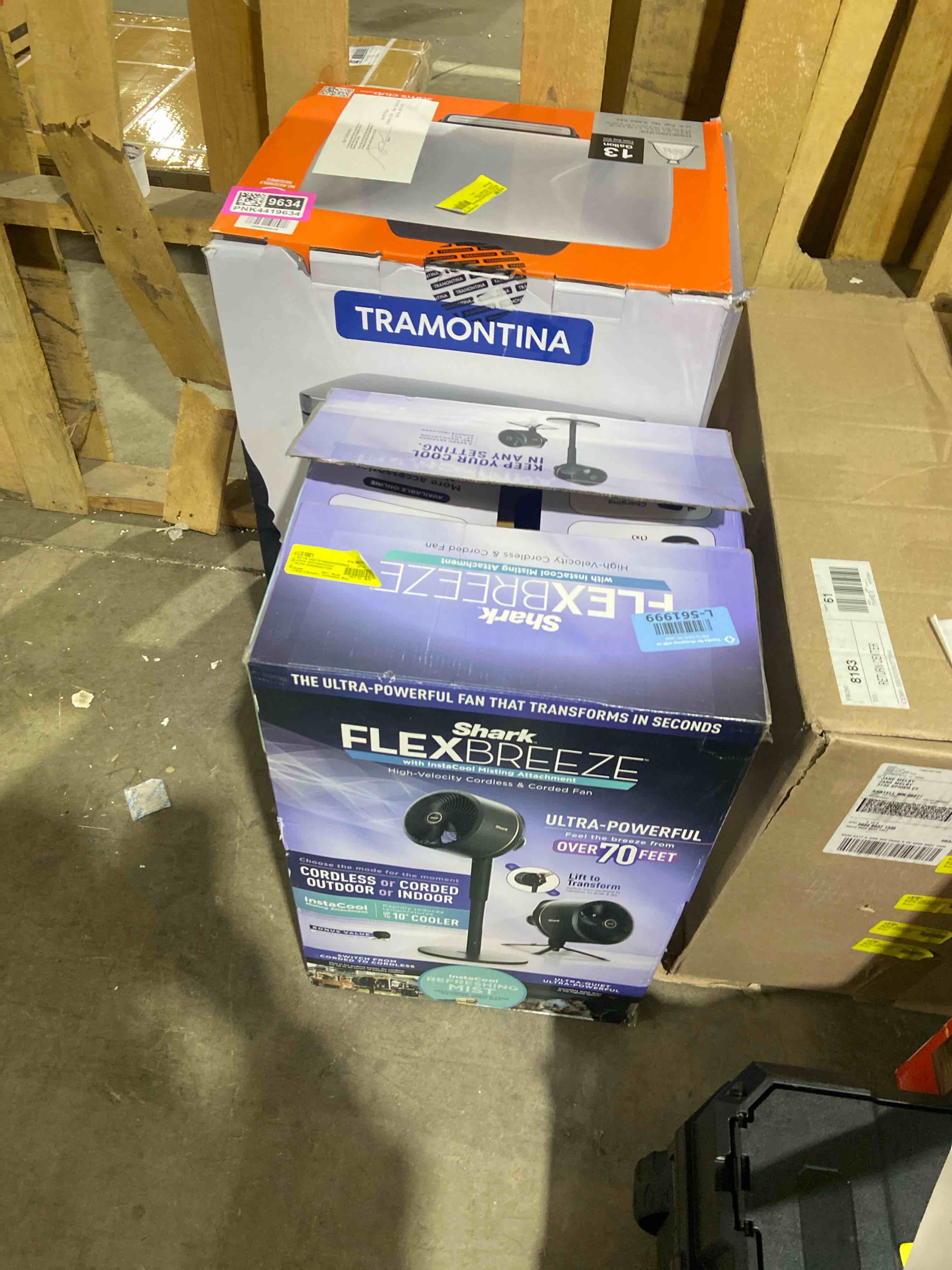 Condition photo showing Good Condition for Shark FlexBreeze Fan with InstaCool Mist Attachment, Cordless & Corded, Outdoor & Indoor