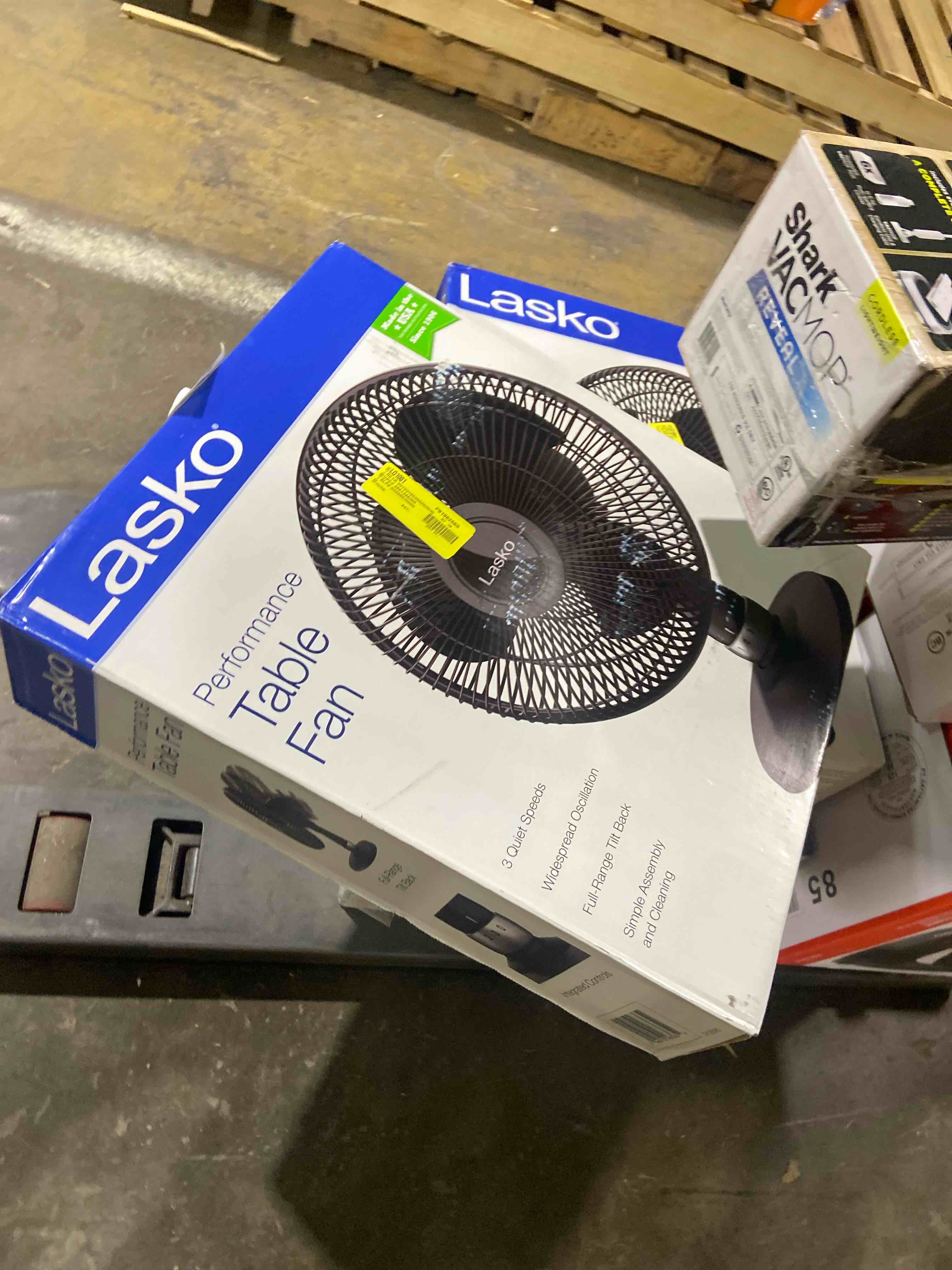 Condition photo showing New/Like New for Lasko 12  Oscillating Performance 3 Speed Table Fan - Black
