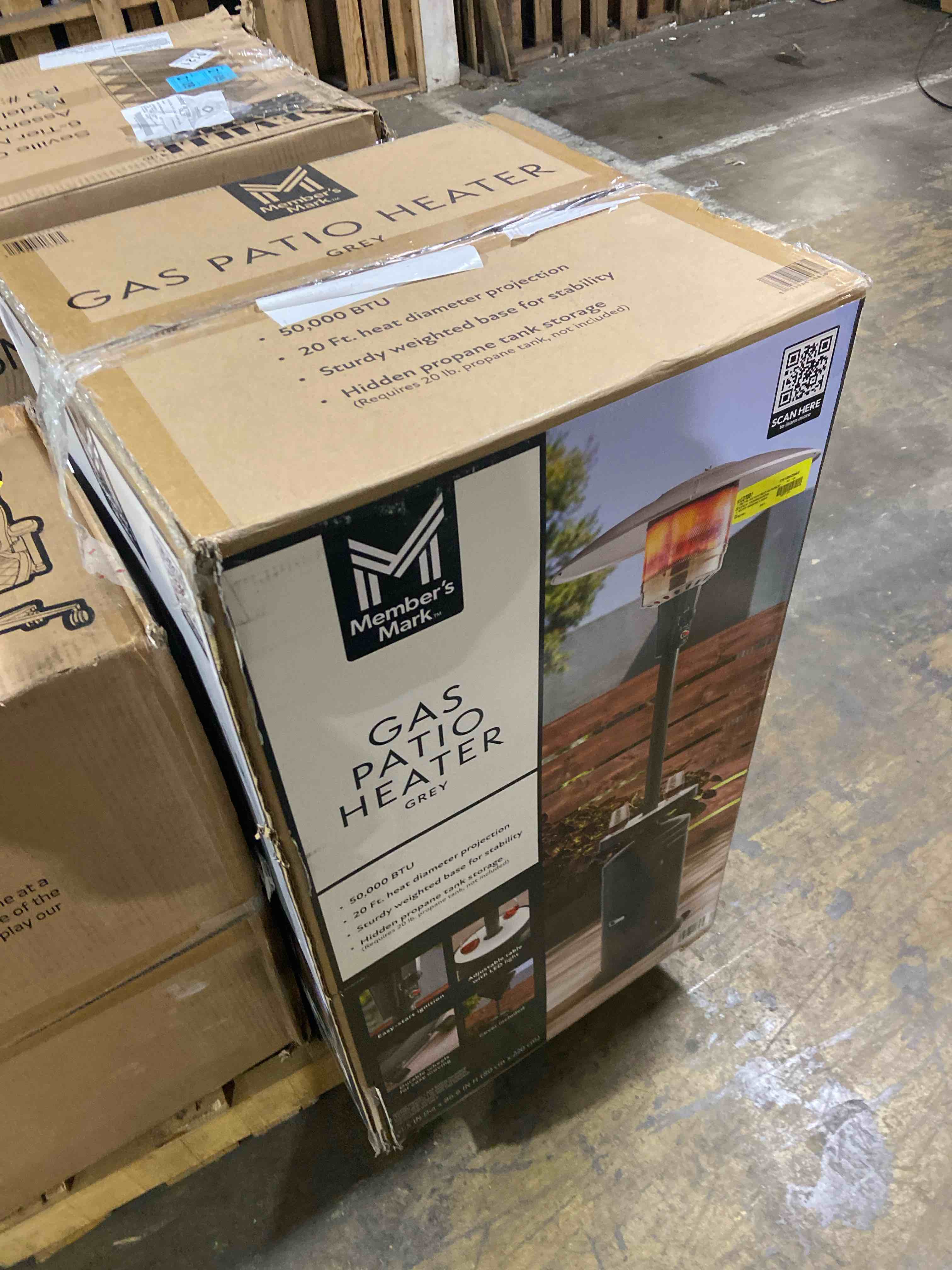 Condition photo showing New/Like New for Member's Mark 50,000 BTU Patio Heater with LED Table