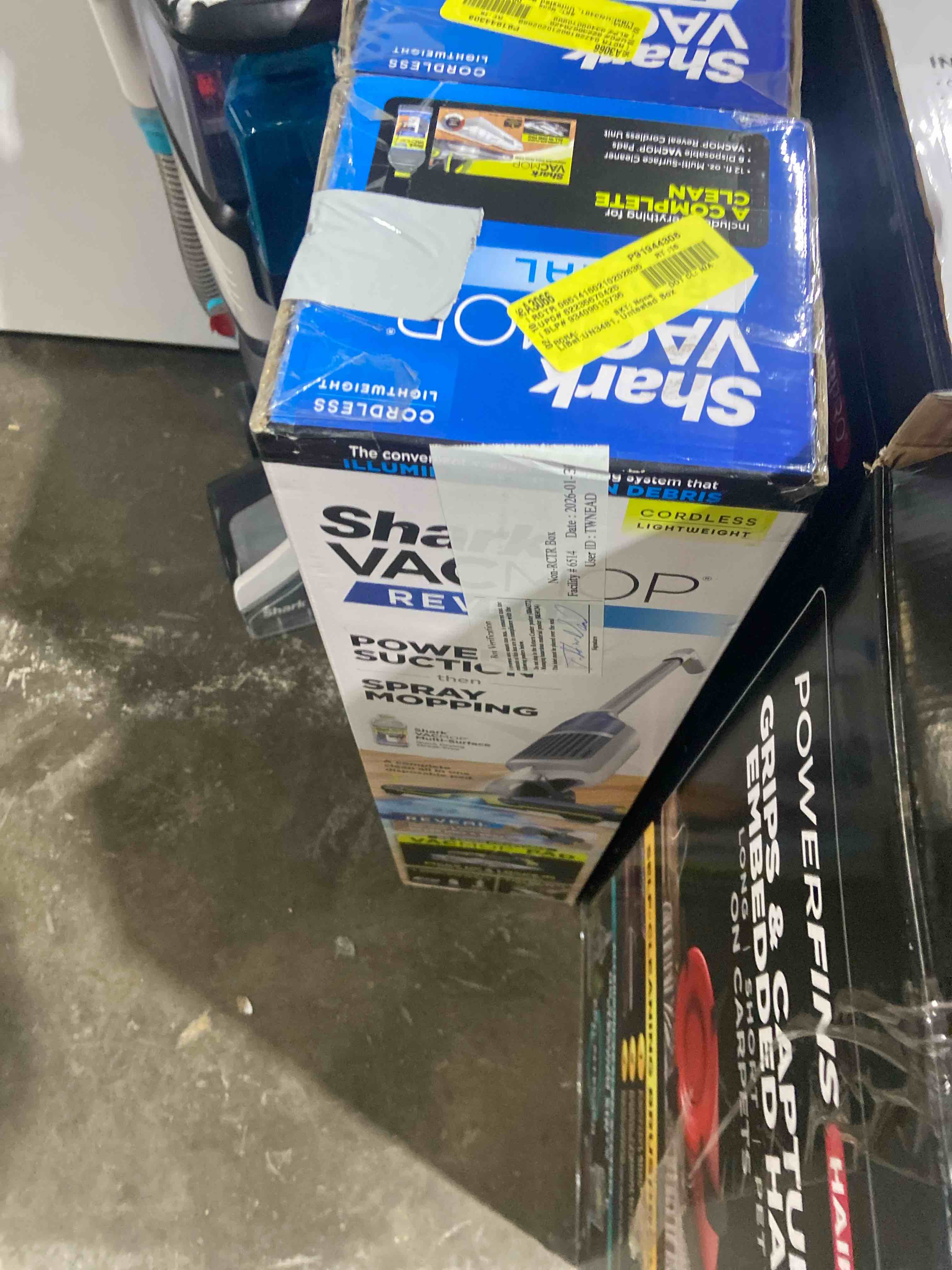 Condition photo showing Good Condition for Shark VACMOP Reveal New Cordless Hard Floor Cleaner, Vacuum & Spray Mop, Powerful Suction, Lightweight, Illumination Light, Includes 4 Disposable Pads, 12oz Pet Multi-Surface Cleaning Solution, VM401