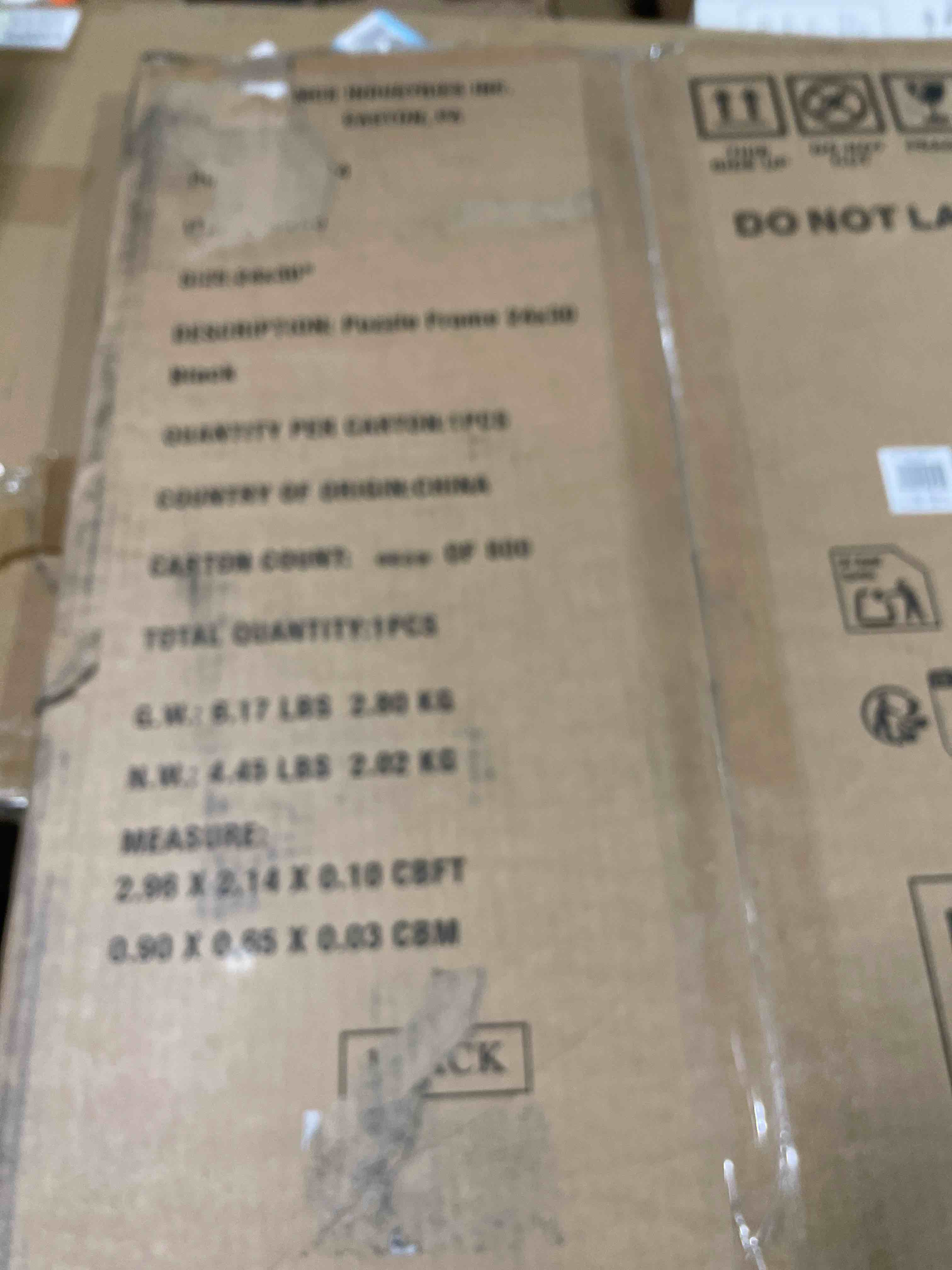 Condition photo showing New/Like New for MCS 24x30 Puzzle Frame for Finished Puzzles, Black Vertical & Horizontal Wall-Mounted Large Picture Display for Preservation (1-Pack) 24 x 30 in or smaller Black