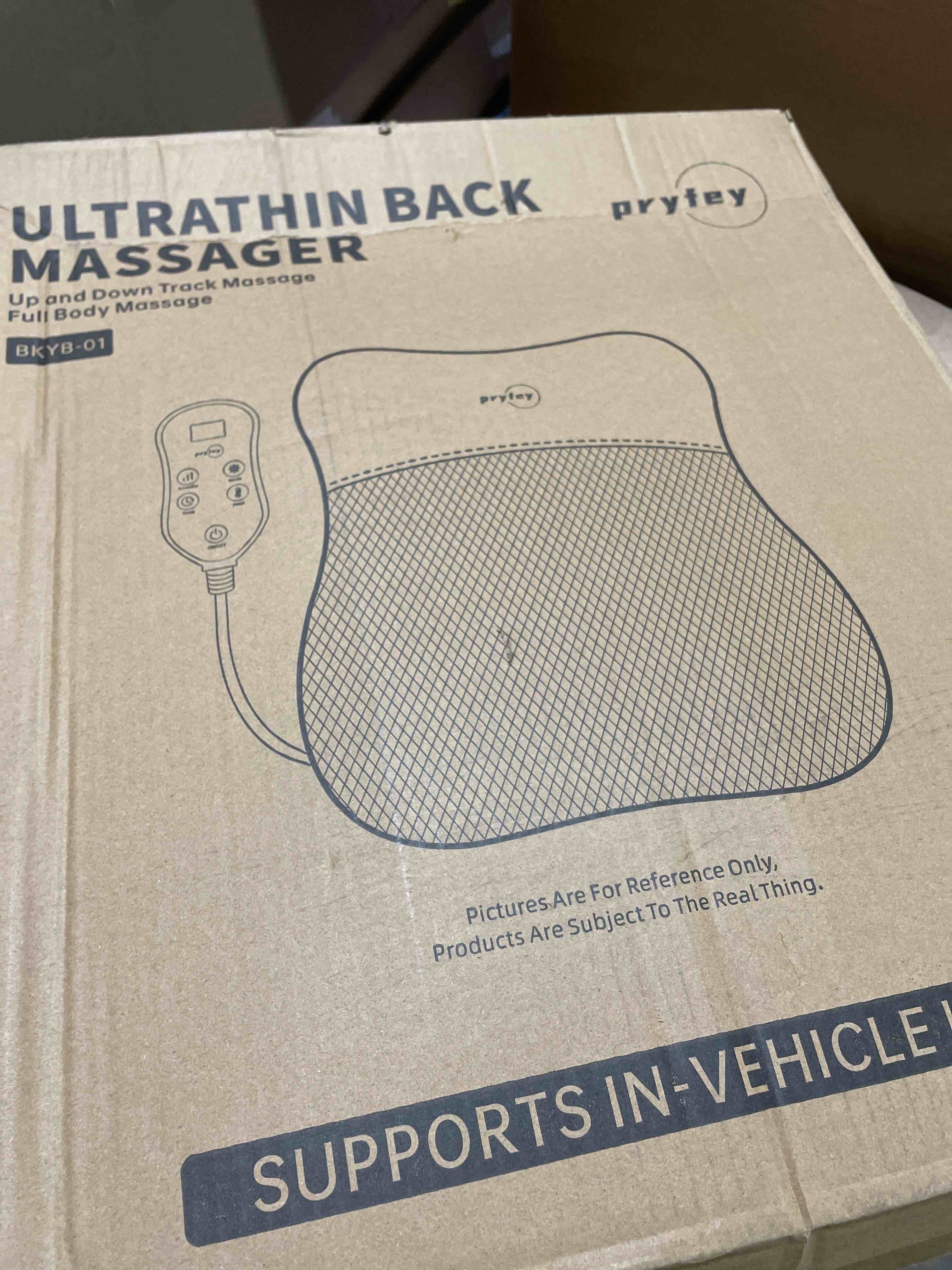 Condition photo showing New/Like New for Back Massager, Rolling Up and Down Back Massager with Heat, Back Massage 4D Kneading for Pain Relief Deep Tissue, Ultrathin Shoulder Massager Gift for Women Men Parents Christmas, Grey