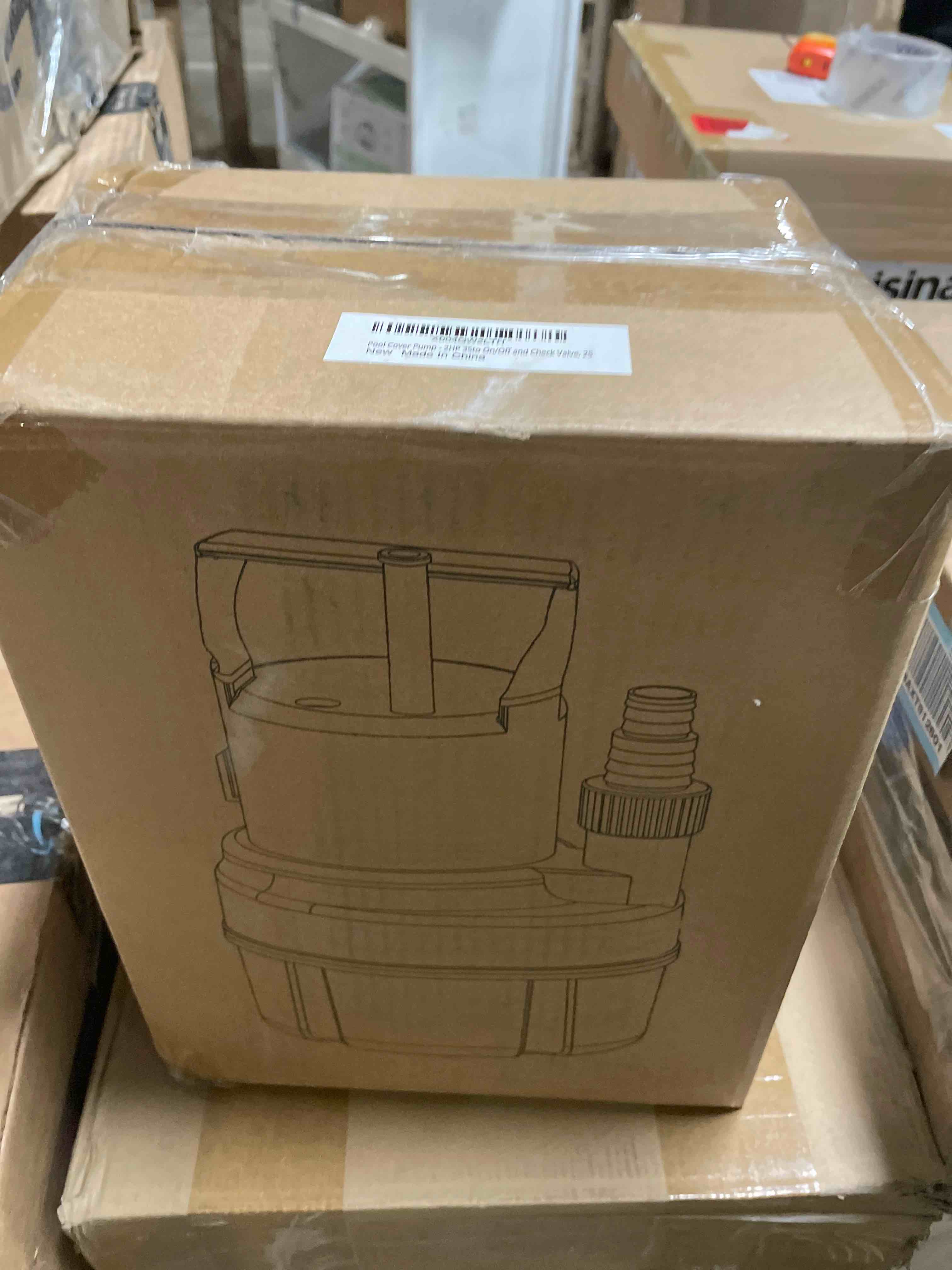 Condition photo showing New/Like New for AgiiMan Submersible Water Pump - 2HP 3500GPH Pool Cover Pump, 25FT Cord Sump Pump for Dirty Water Removal, Basements, Floods and Hot Tub Water Removal Yellow