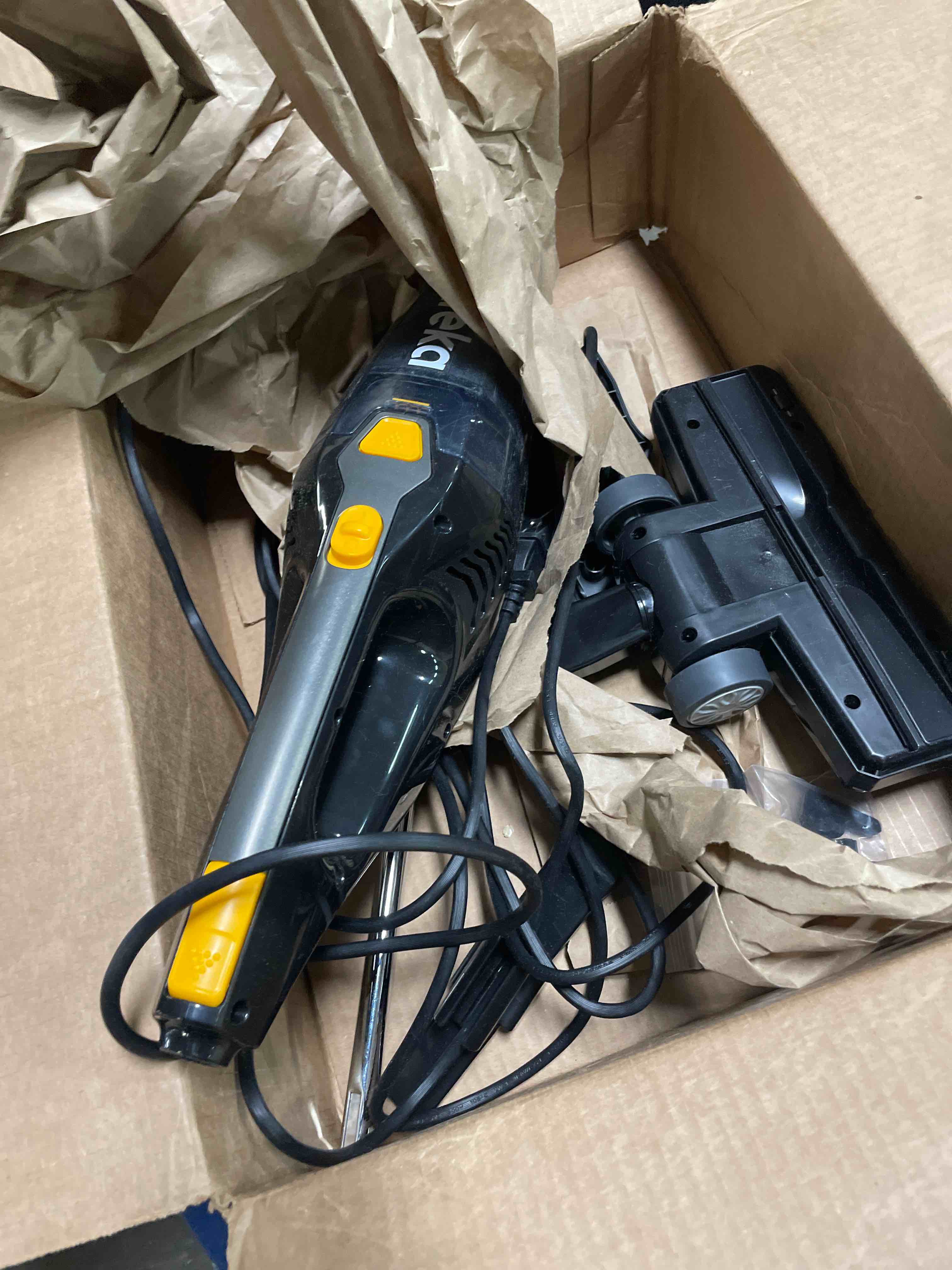 Condition photo showing As Is for Eureka Blaze Stick Vacuum Cleaner, Powerful Suction 3-in-1 Small Handheld Vac with Filter for Hard Floor Lightweight Upright Home Pet Hair, Dark Black 3-in-1 Handheld Vac NES210 Blaze Black