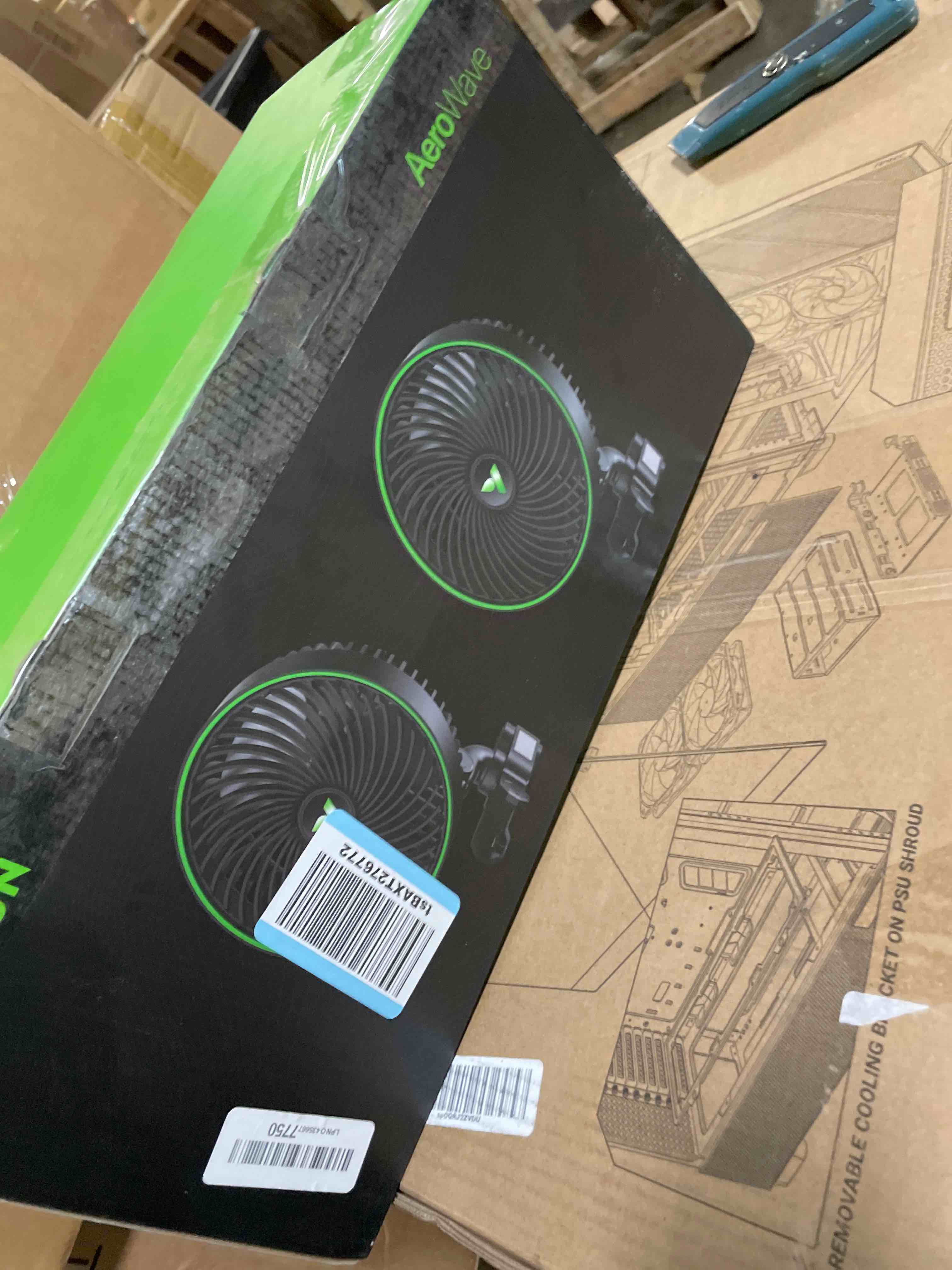 Condition photo showing Good Condition for VIVOSUN AeroWave E6 Gen2, Grow Tent Clip Fan 6”, EC Motor, Smart Control, Powerful Oscillating Fan, Local Timer, Weatherproof IP54, for Hydroponics Circulation Cooling, Black 2 Black