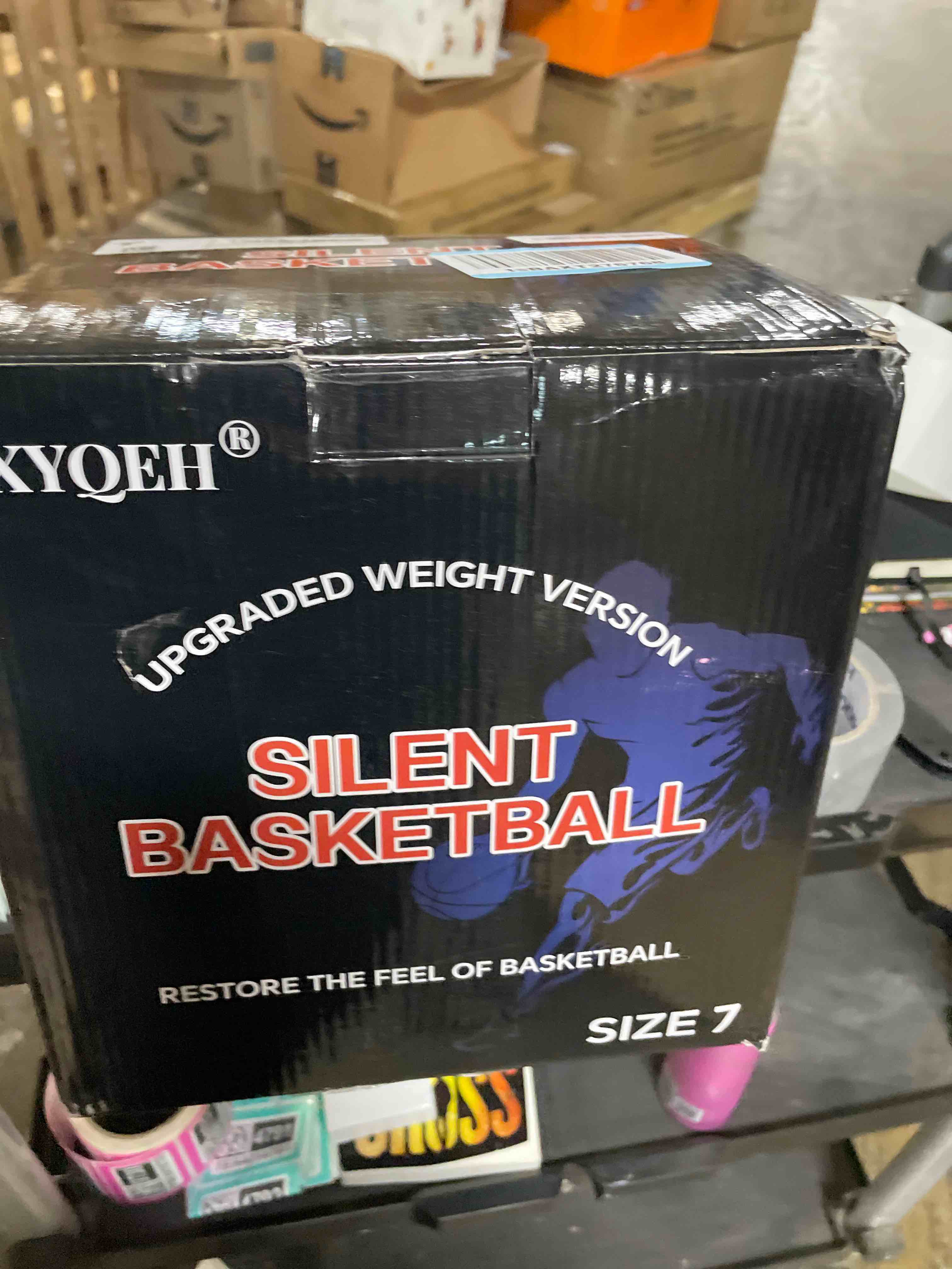 Condition photo showing New/Like New for Silent Basketball Size 7 - Non-derforming Package, New Upgraded Weight 600g Grooved Airless Indoor Basketball, Silent Training Ball High Bounce for Quiet Dribbling and Indoor Training