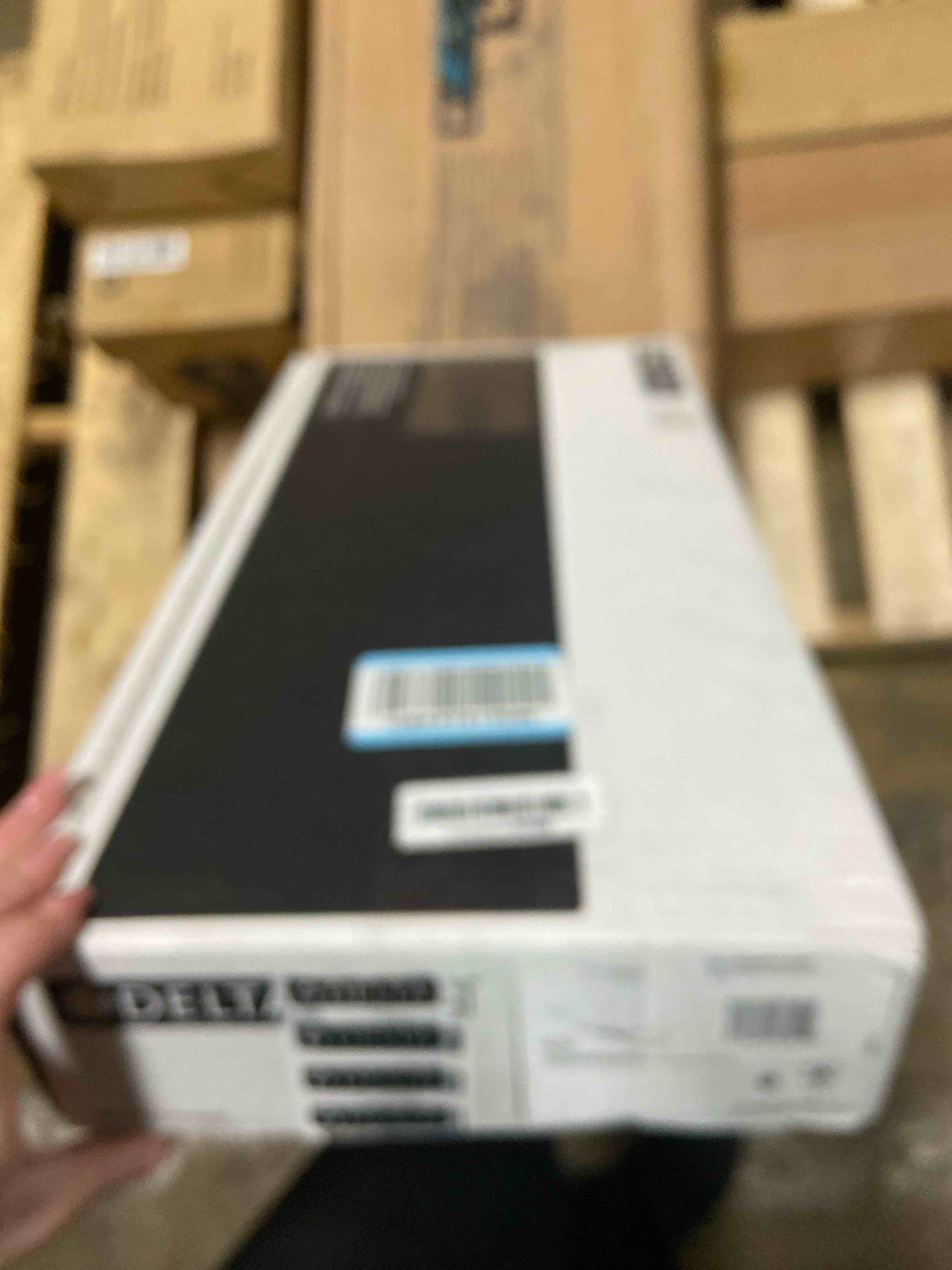 Condition photo showing Good Condition for Delta Velum Brushed Nickel Bathroom Faucet 1 Hole, Single Hole Bathroom Sink Faucet for Vanity, Metal Push-Pop Drain Assembly, Stainless 537-SSMPU-DST Stainless Angular Spout