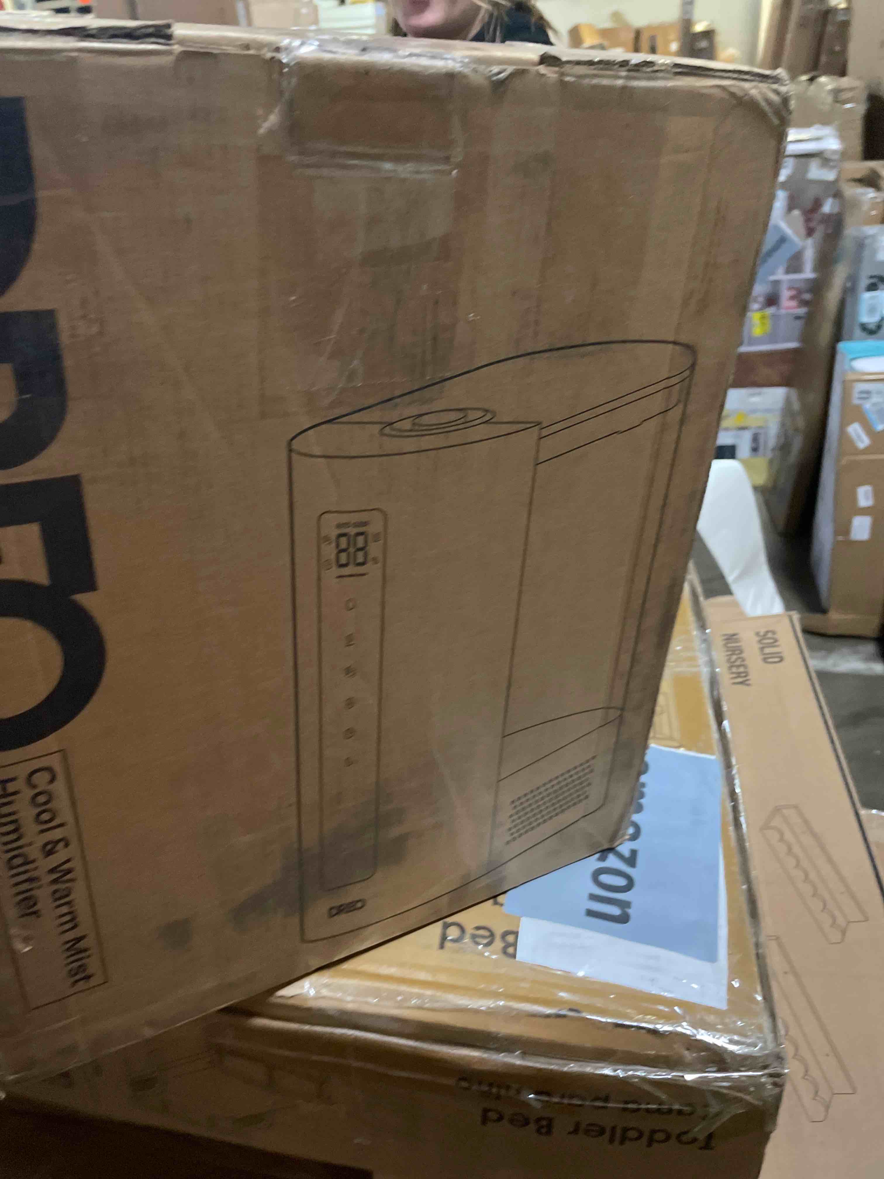 Condition photo showing New/Like New for DREO 6L Humidifier Large Room, Warm & Cool Mist Humidifiers for Bedroom, 60H Runtime, 12H Timer, Top Fill, Humidity Indicator Light, Baby, Plants, Easy Clean, HM713 White