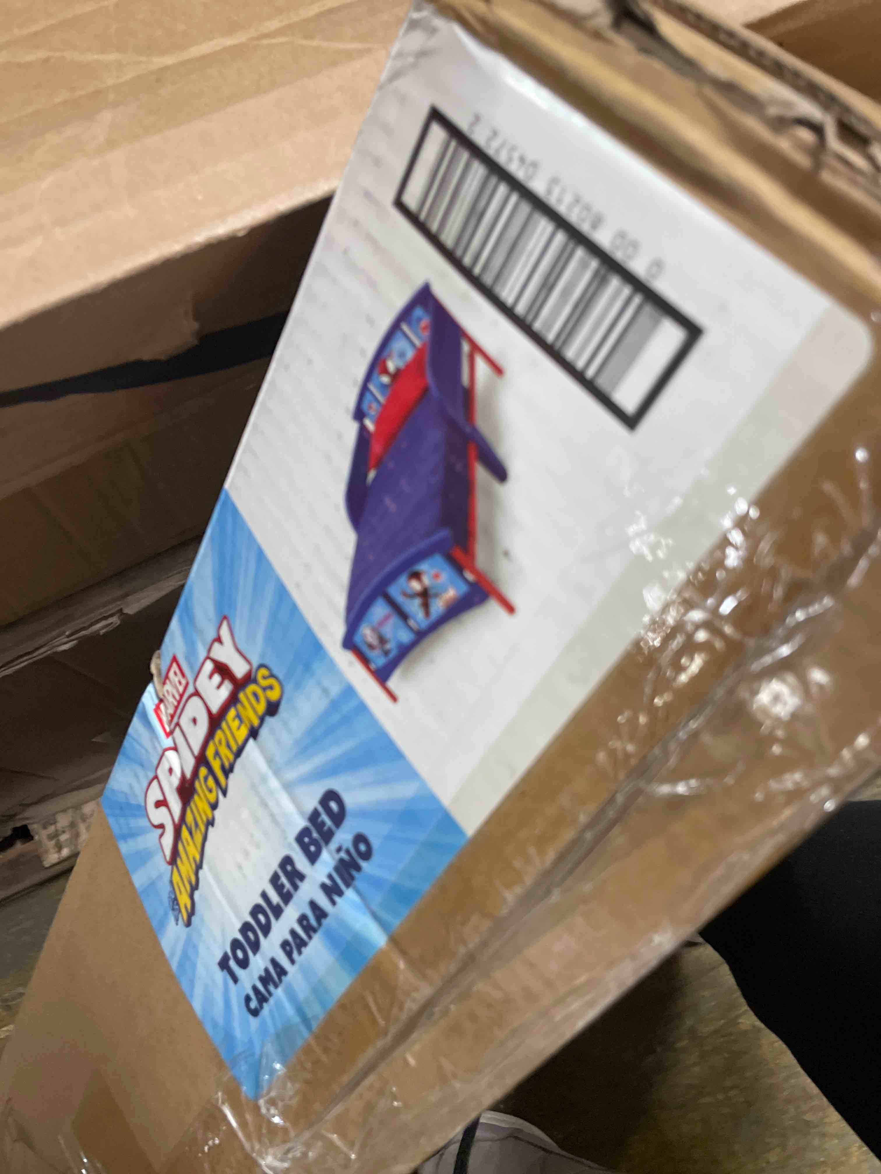 Condition photo showing Good Condition for Delta Children Spidey and His Amazing Friends 3D Toddler Bed, Blue Spidey and His Amazing Friends Bed