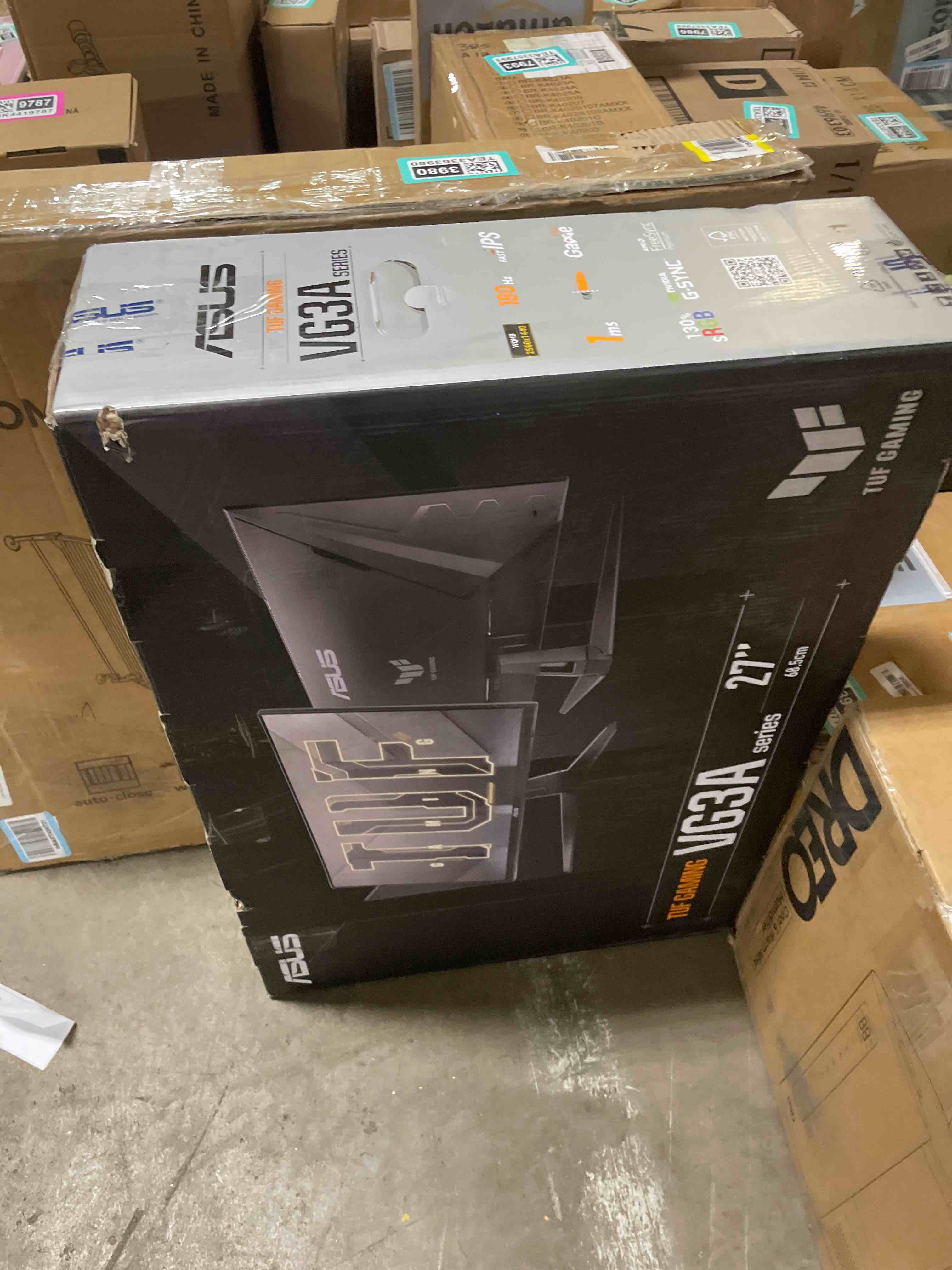 Condition photo showing Good Condition for ASUS TUF Gaming 24” (23.8” viewable) 1080P Monitor (VG249QL3A) - Full HD, 180Hz, 1ms, Fast IPS, ELMB, FreeSync Premium, G-SYNC Compatible, Speakers, DisplayPort, Height Adjustable, 3 Year Warranty 24" 180Hz G-SYNC Height Adjustable