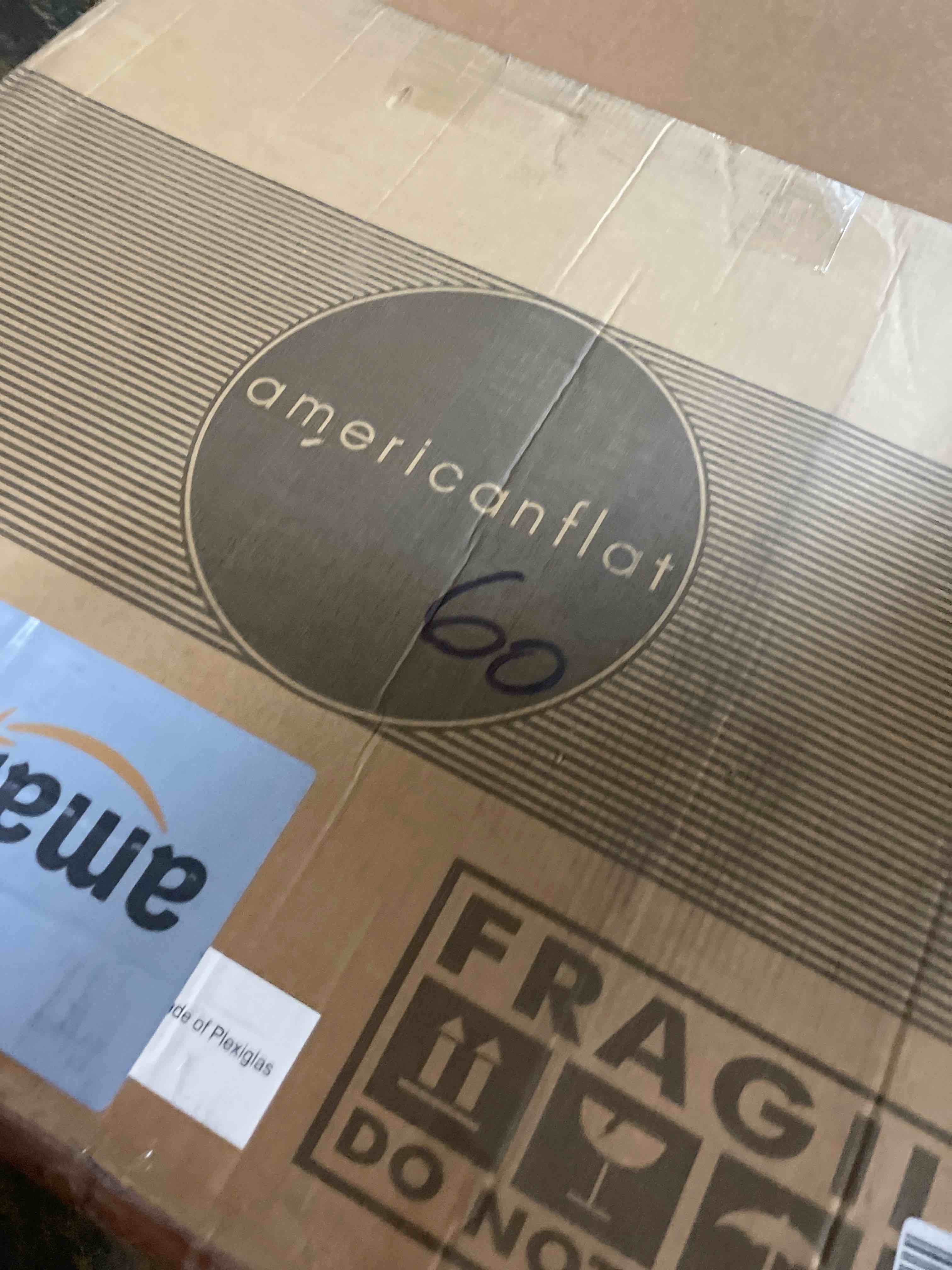 Condition photo showing New/Like New for Americanflat 18x22 Picture Frame with Polished Plexiglass - Set of 2 - Use as 14x18 Frame with Mat or 18x22 Frame Without Mat - Galleria Collection - Gallery Wall Frame Set for Wall Display - Black Black 18x22