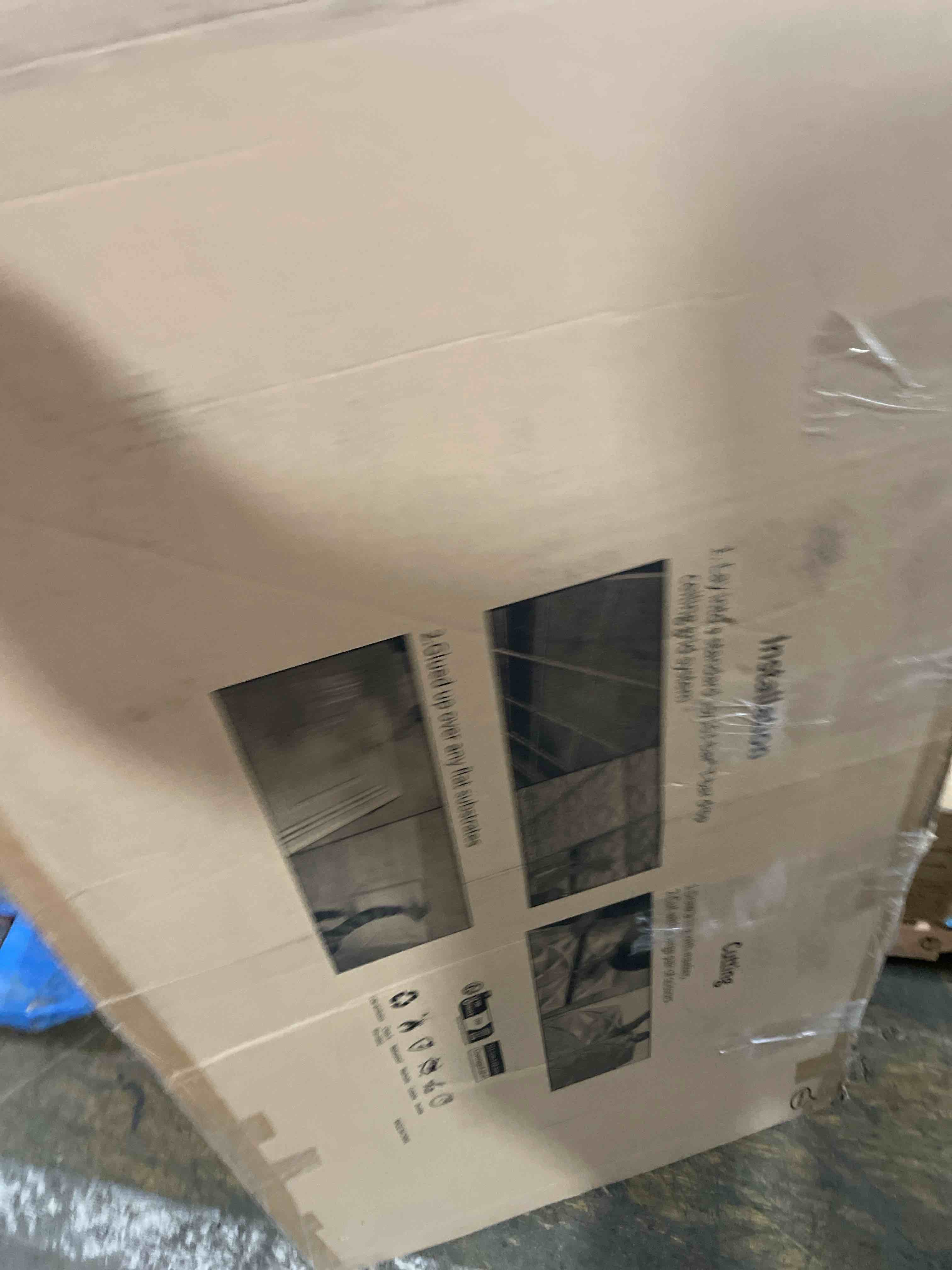 Condition photo showing New/Like New for Art3d 12-Pack Drop Ceiling Tiles 2x4 Ft, PVC Decorative Ceiling Covering Panels for Basement Kitchen Bathroom, 24x48 Inch, Cover 96 Sq. Ft, Smooth Black Smooth Black 24x48 inch