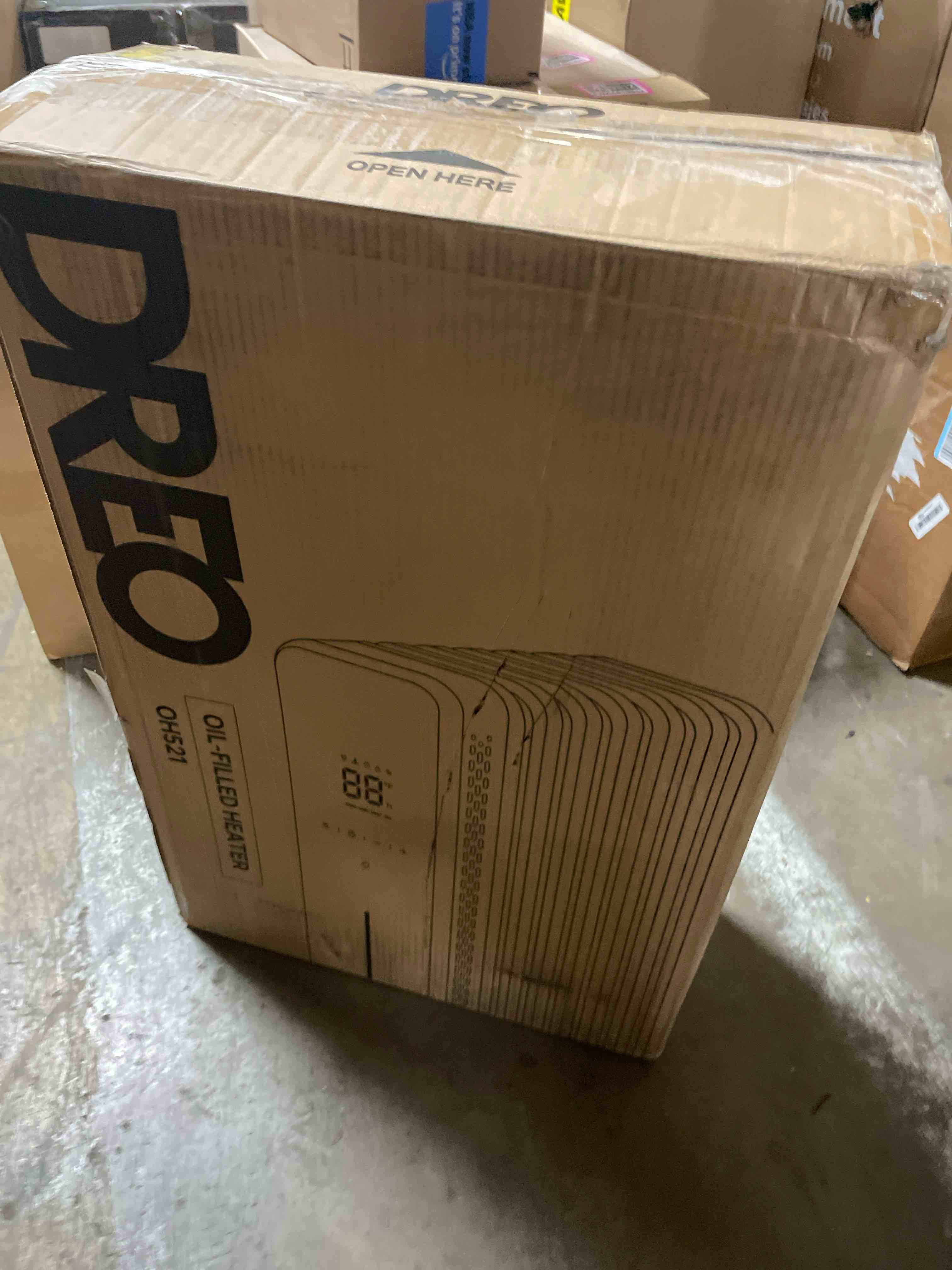 Condition photo showing New/Like New for DREO Radiator Heater, 8 Safety Protection Oil Filled Radiator Heater for Indoor Use, 1500W Electric Heaters for Large Room, 8 Fins, with Remote, 4 Modes, Digital Thermostat, 24H Timer, Quiet Space Gray