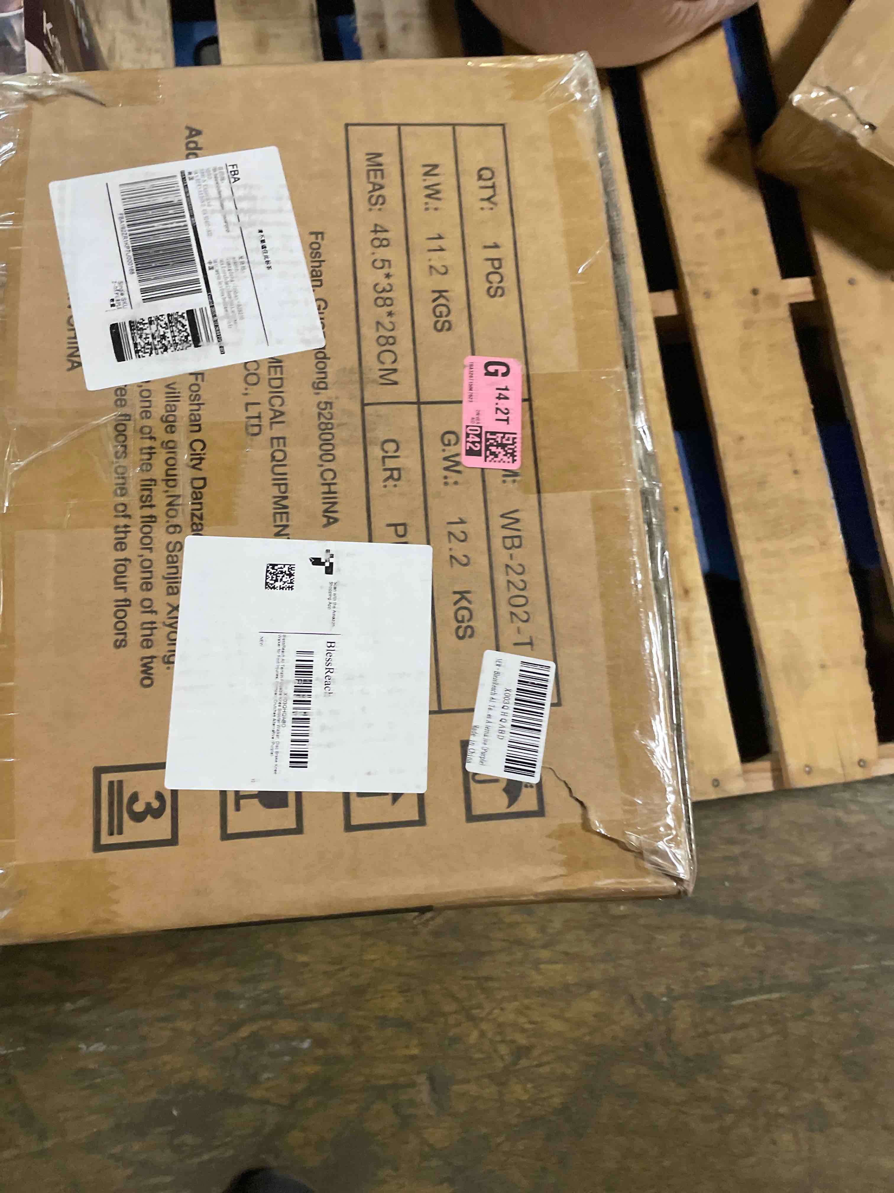 Condition photo showing Good Condition for All Terrain Foldable Knee Scooter Walker, Disc Brake Knee Walker for Foot Injuries, Compact Crutches Alternative (Purple)