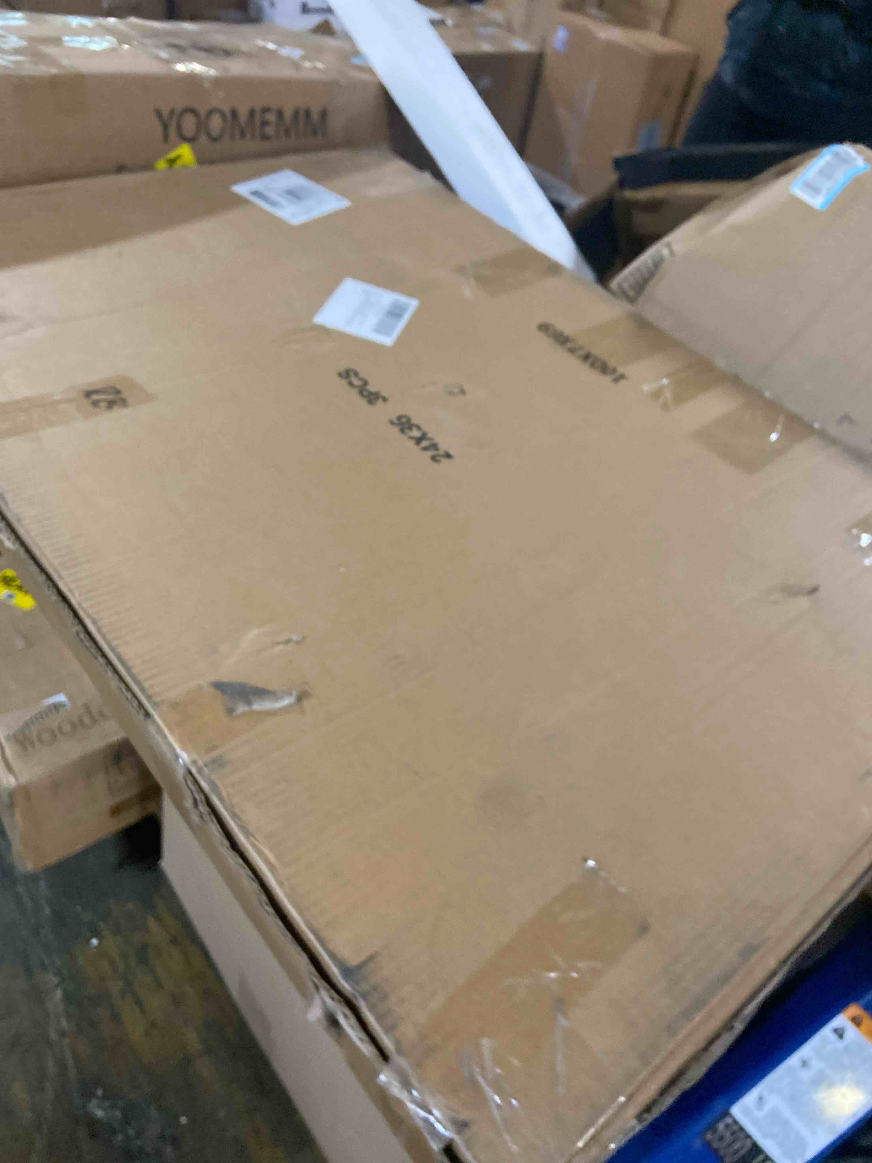 Condition photo showing New/Like New for 24x36 Picture Frame with 20x30 Mat Set of 3, Display Photo 20x30 with Mat or 24 x 36 Without Mat, Wall Hanging Large 24 by 36 Poster Frame with Plexiglass, 3 Pack, Black Black 24x36 inch