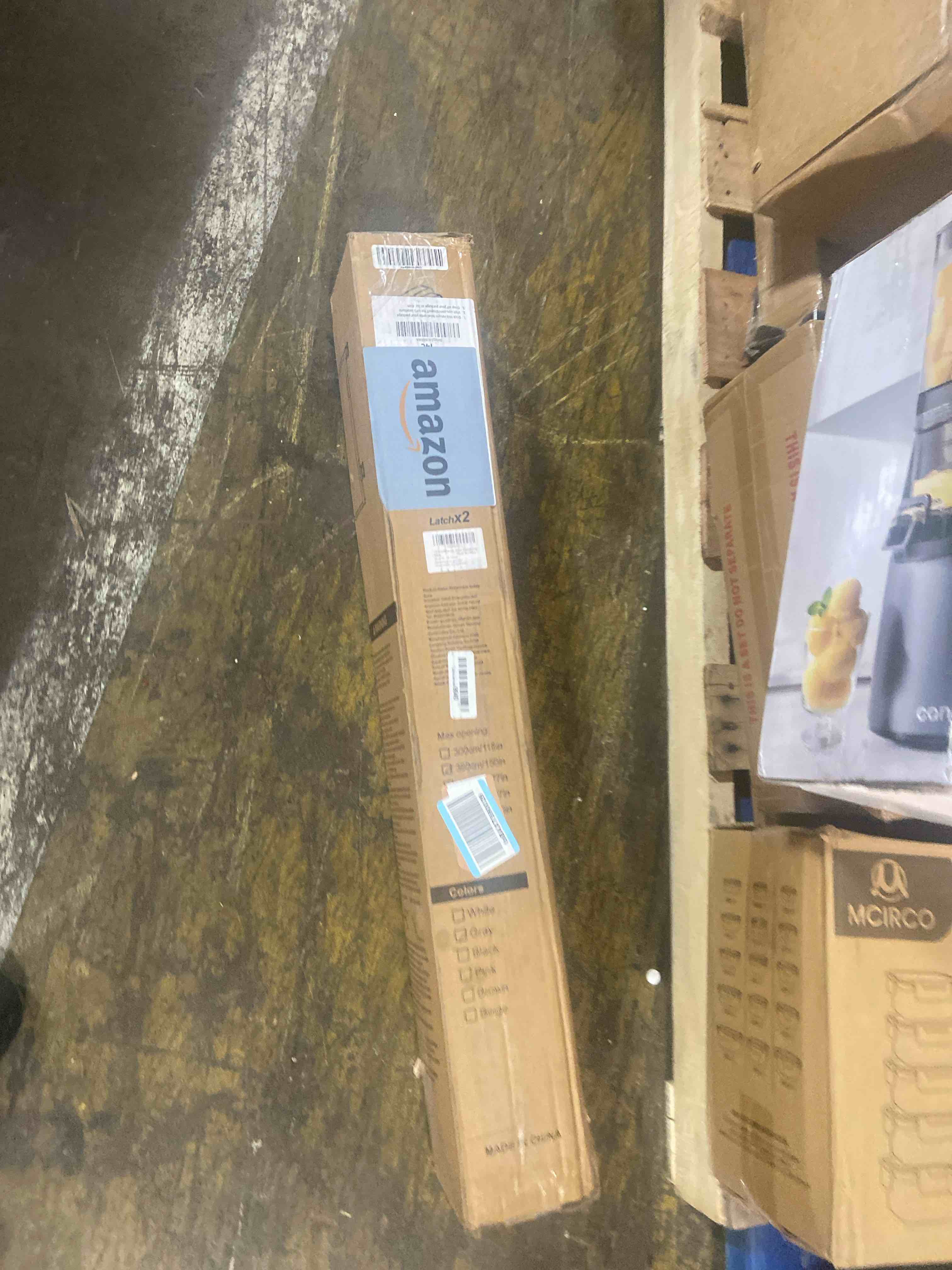 Condition photo showing New/Like New for Upgrade 150 inch Retractable Baby Gates, EZIGO Extra Wide Baby Gate for Large Opening Extra Long Mesh Gate for Kids or Pet Dog Gate Child Safety Gate for Stairs Hallways Doorway Indoor Outdoor, Gray Gray 34'' X 150''