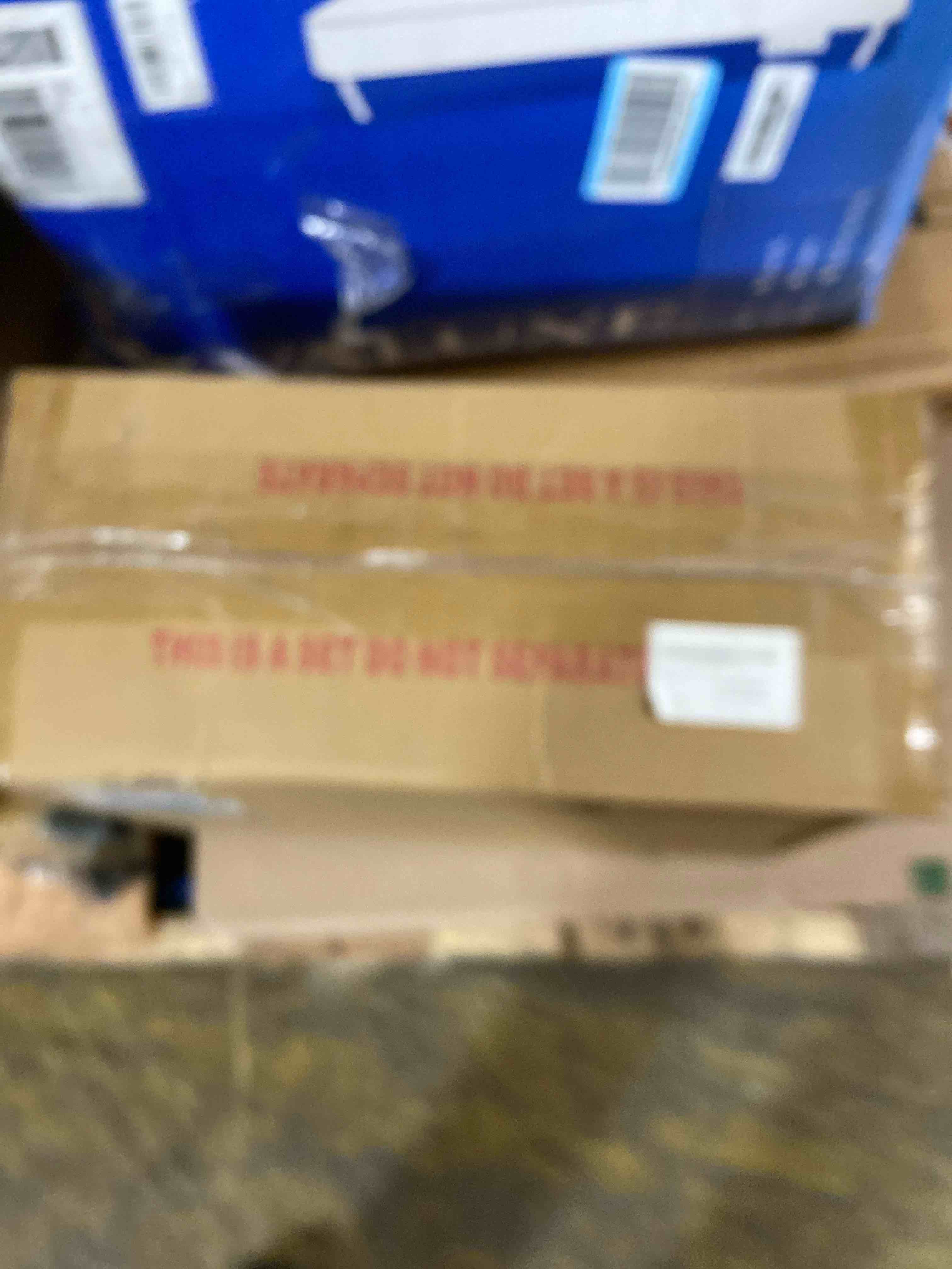 Condition photo showing New/Like New for 6Pack Stackable Kitchen Storage Organizer, Pantry Organizers and Storage, Clear Foods Organizer Bins with Handles, Easily Assemble for Bathroom, Kitchen, Pantry, Cabinet, Closet Clear 6 Large