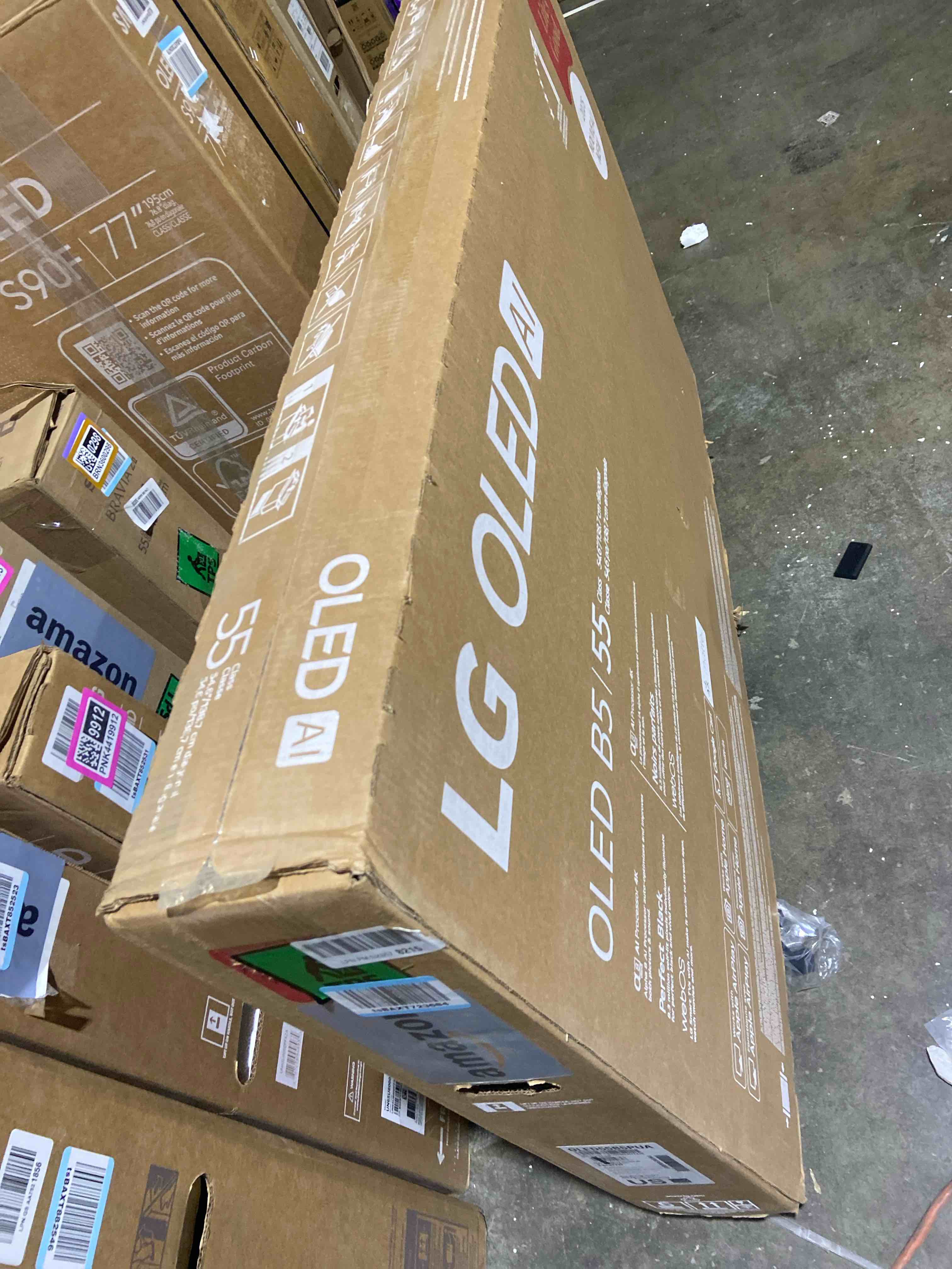 Condition photo showing New/Like New for LG 55-Inch Class OLED AI 4K B5 Series Smart TV w/Dolby Atmos, Dolby Vision, HDR10, AI Super Upscaling 4K, Filmmaker Mode, Wow Orchestra, Alexa Built-in (OLED55B5PUA.AUSZ, 2025)