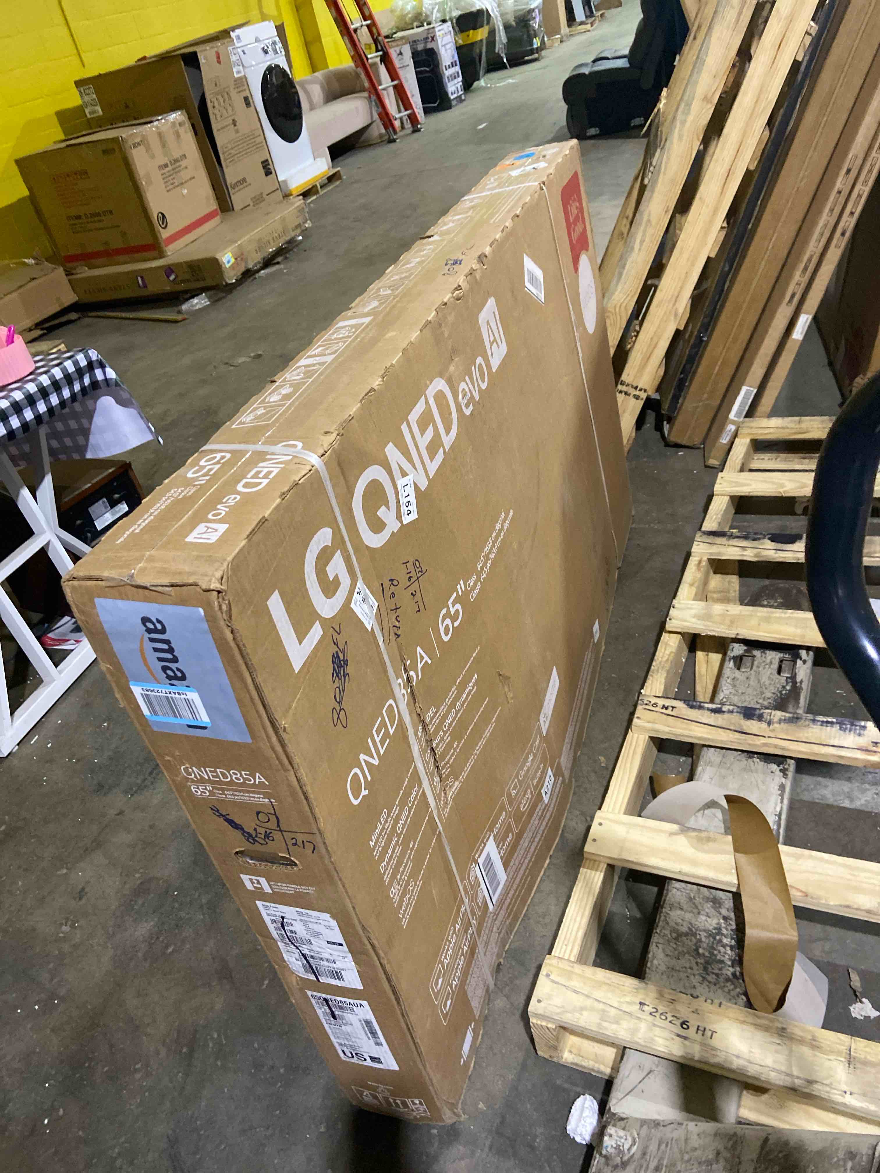Condition photo showing New/Like New for LG 65-Inch Class QNED evo AI QNED85A Series Mini LED 4K Smart TV w/AI Picture, AI Sound, HDR10, AI Super Upscaling 4K, Filmmaker Mode, Wow Orchestra, Alexa Built-in (65QNED85AUA, 2025) 65 Inches TV Only