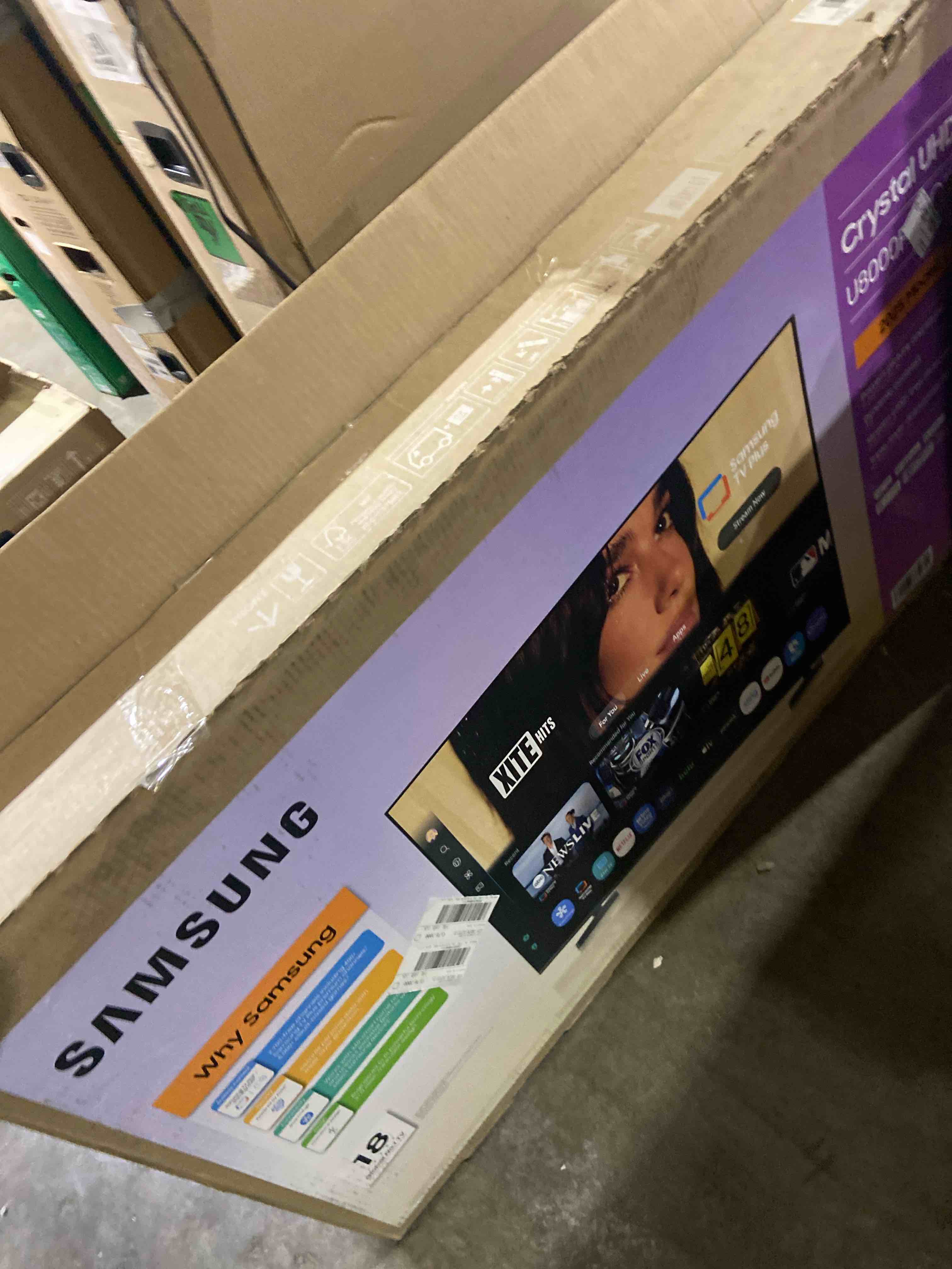 Condition photo showing As Is for Samsung 50-Inch Class Crystal UHD U8000F 4K Smart TV (2025 Model) Endless Free Content, Crystal Processor 4K, MetalStream Design, Knox Security, Alexa Built-in