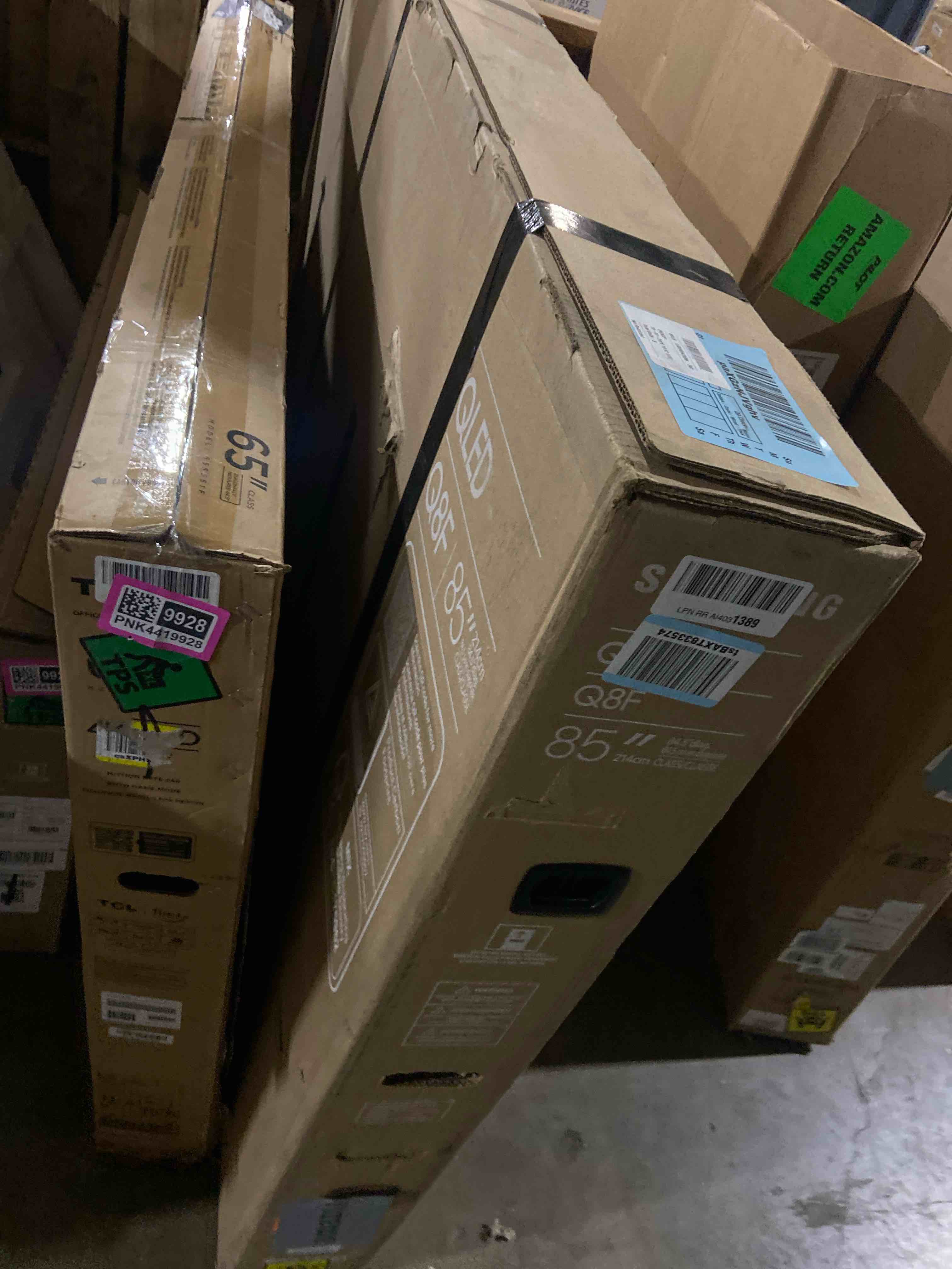 Condition photo showing As Is for Samsung 85-Inch Class QLED Q8F 4K UHD Smart TV (2025 Model) Q4 AI Processor, 100% Color Volume with Quantum Dot, AirSlim Design, Endless Free Content, Samsung Vision AI, Alexa Built-in 85-Inch TV Only
