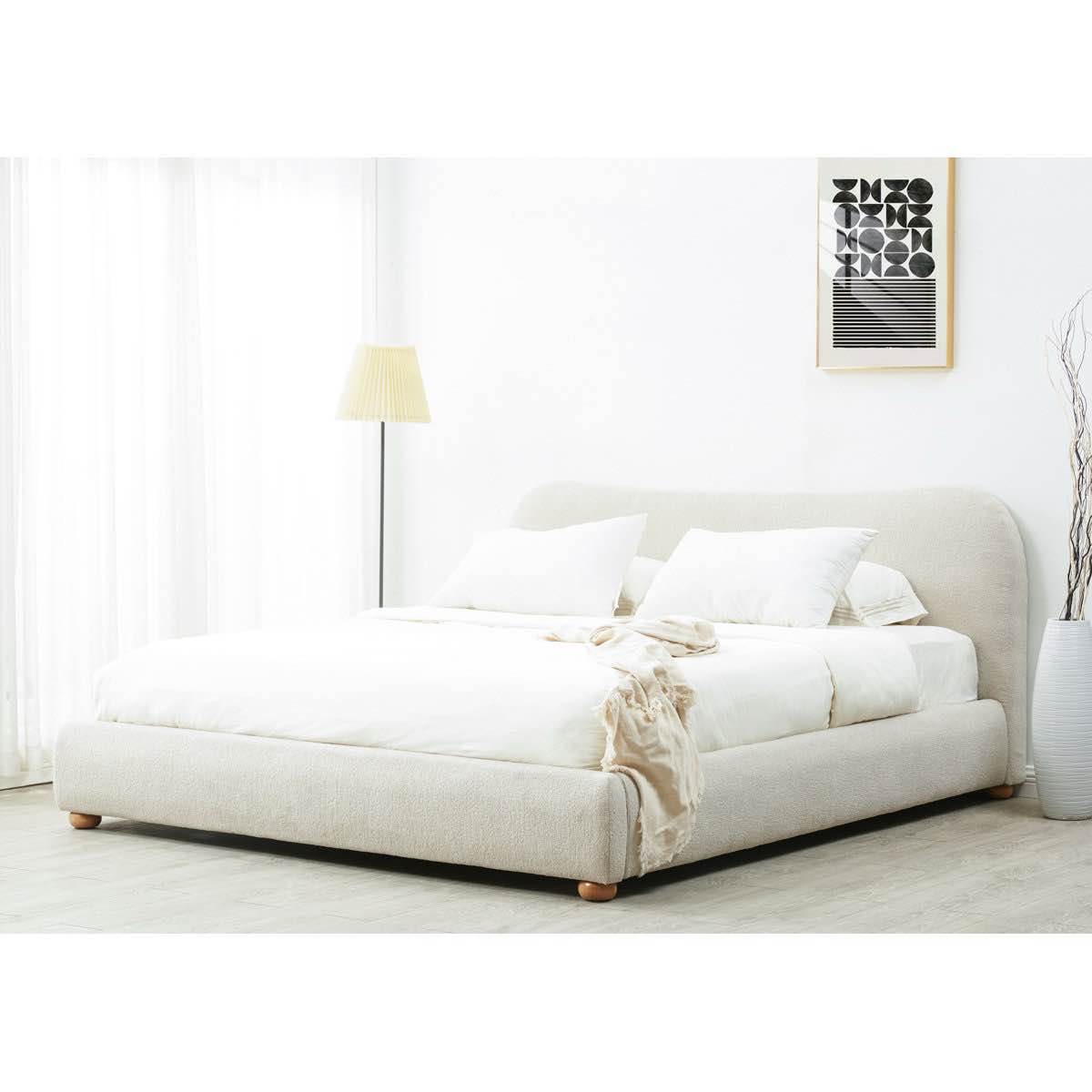 Liza Upholstered King Size Bed