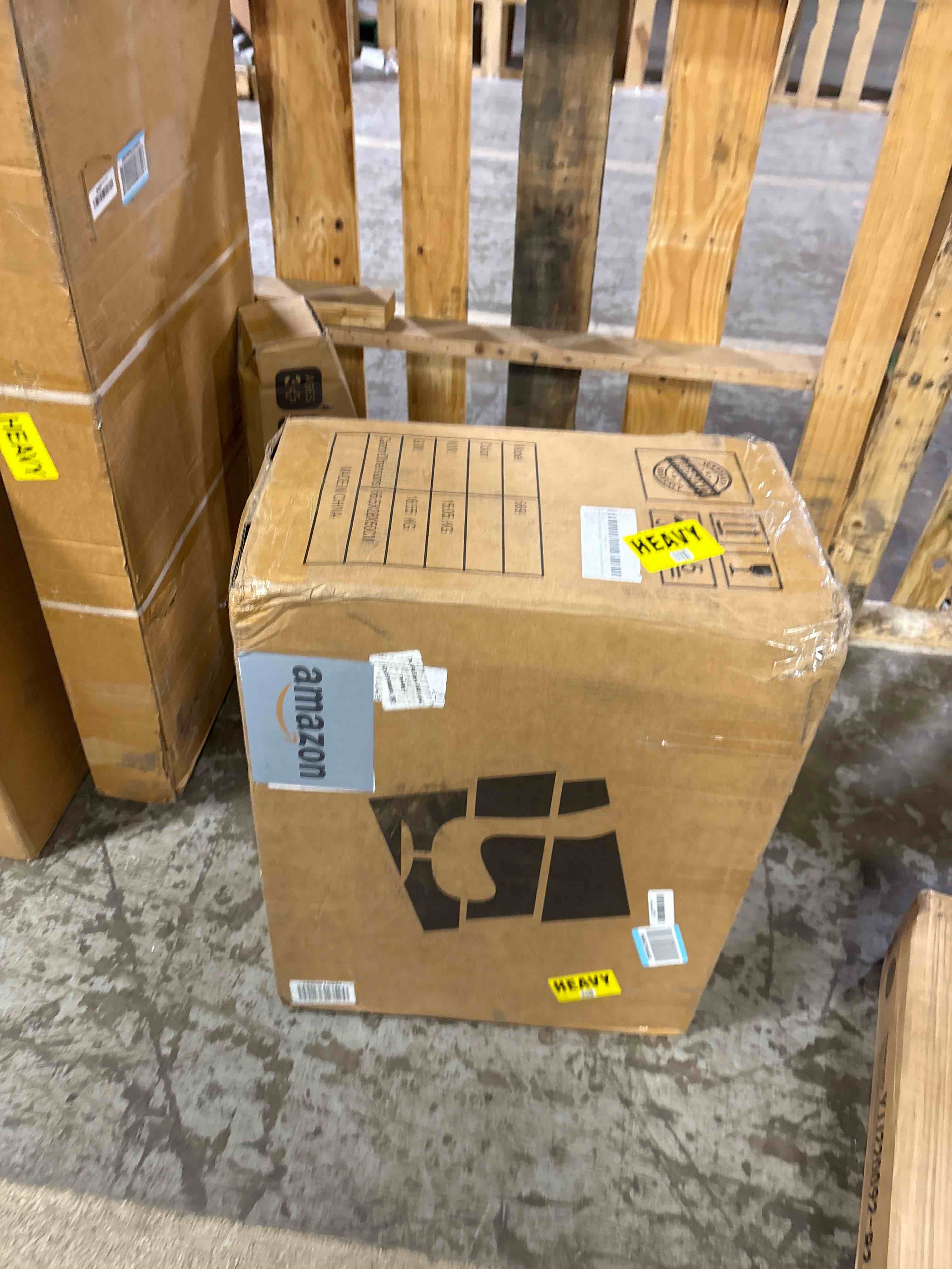 Condition photo showing New/Like New for Office Chair, Ergonomic High Back Comfy Desk Chairs and Flip-up Armrest Lumbar, Swivel Tilt Function Backrest Computer Chair,PU Rolling Wheels Capacity 350LBS (Khaki) B-khaki + White